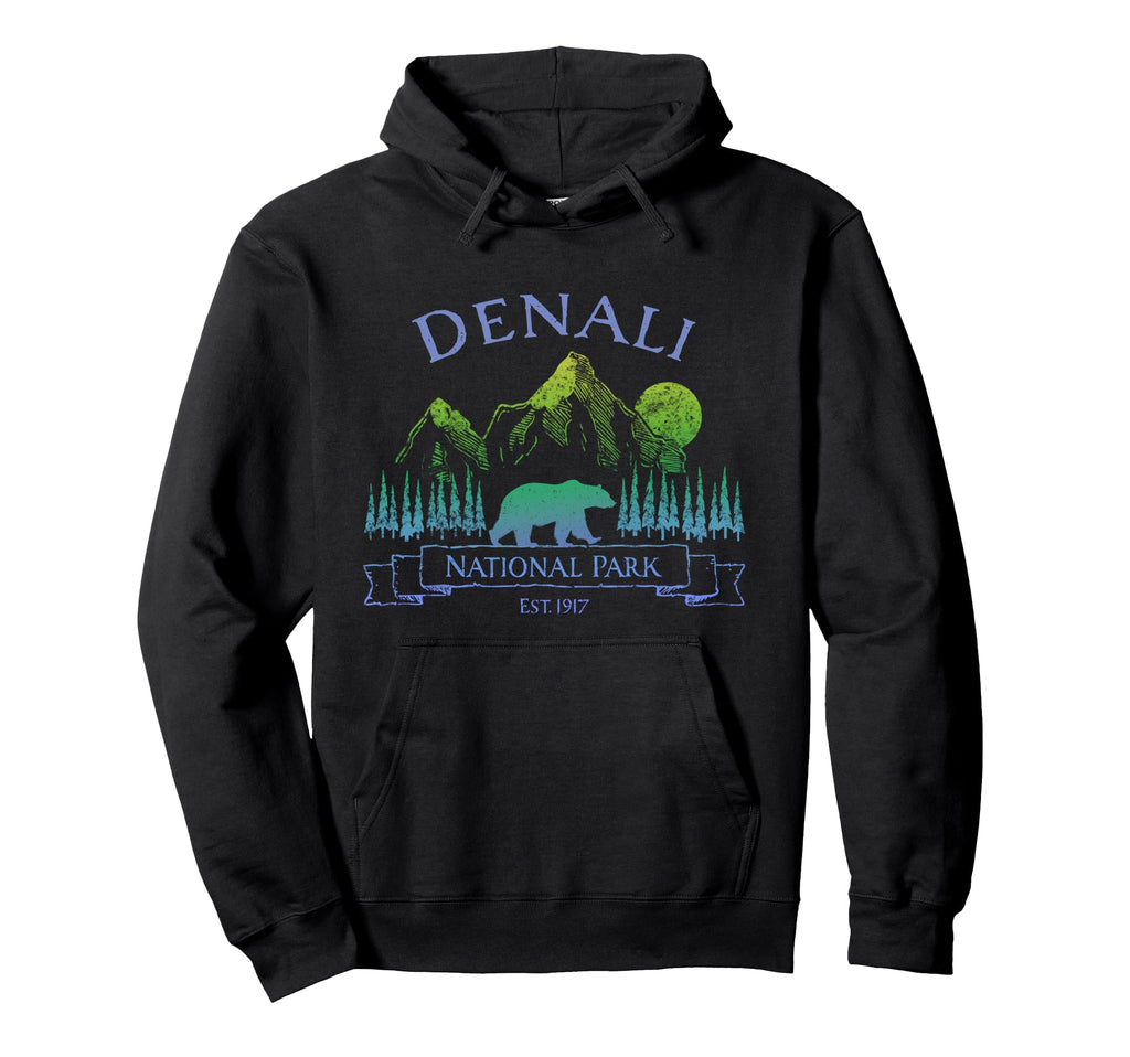 Denali National Park Alaska Bear Trip Hoodie - Streetwear Style Unisex - T-Shirt, Sweatshirt, Hoodie
