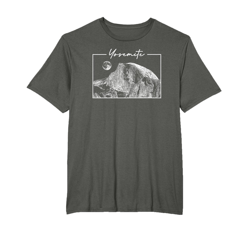 Yosemite California Half Dome National T-Shirt - Trendy Graphic for Adults - T-Shirt, Sweatshirt, Hoodie