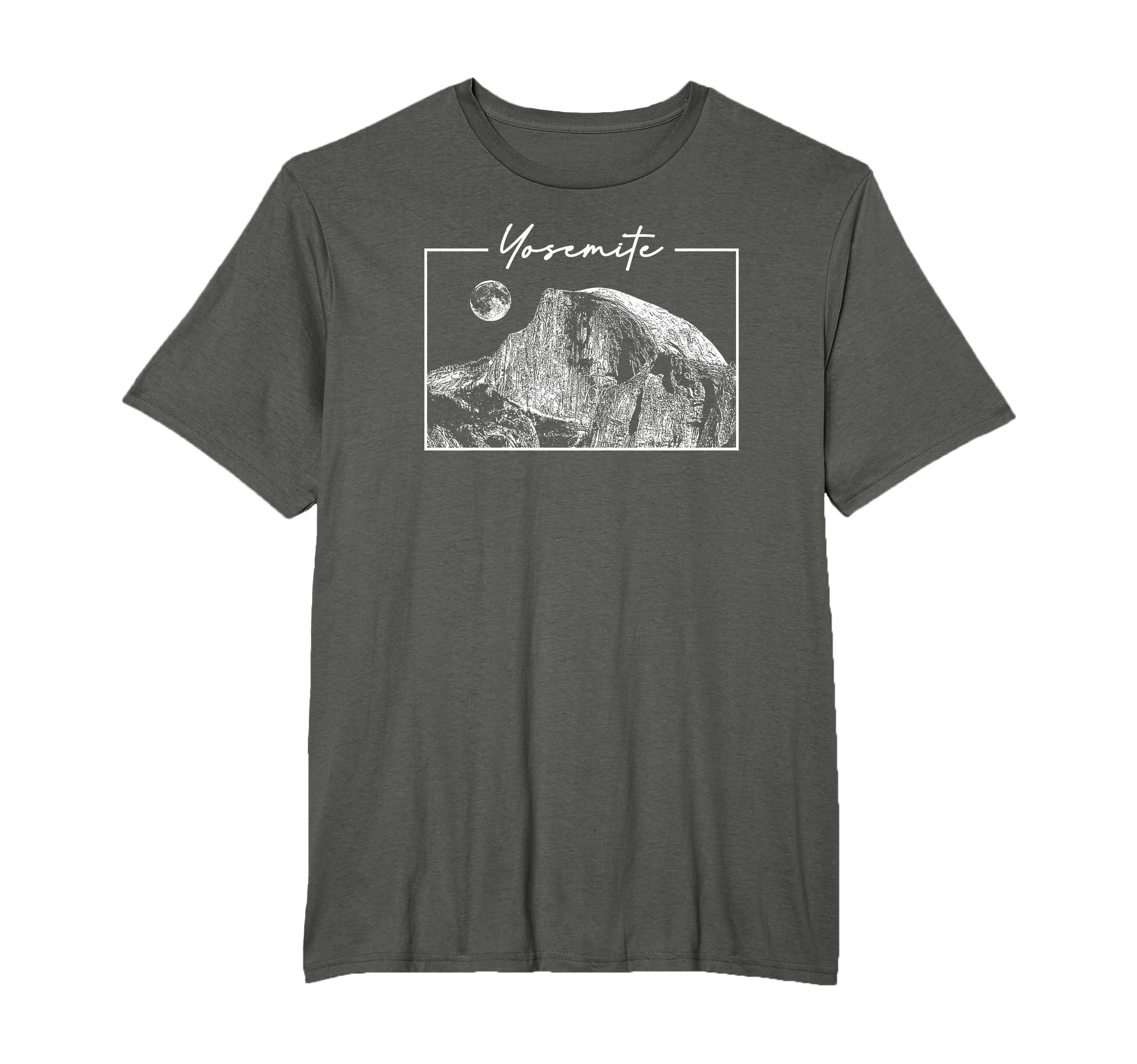 Yosemite California Half Dome National T-Shirt - Trendy Graphic for Adults - T-Shirt, Sweatshirt, Hoodie