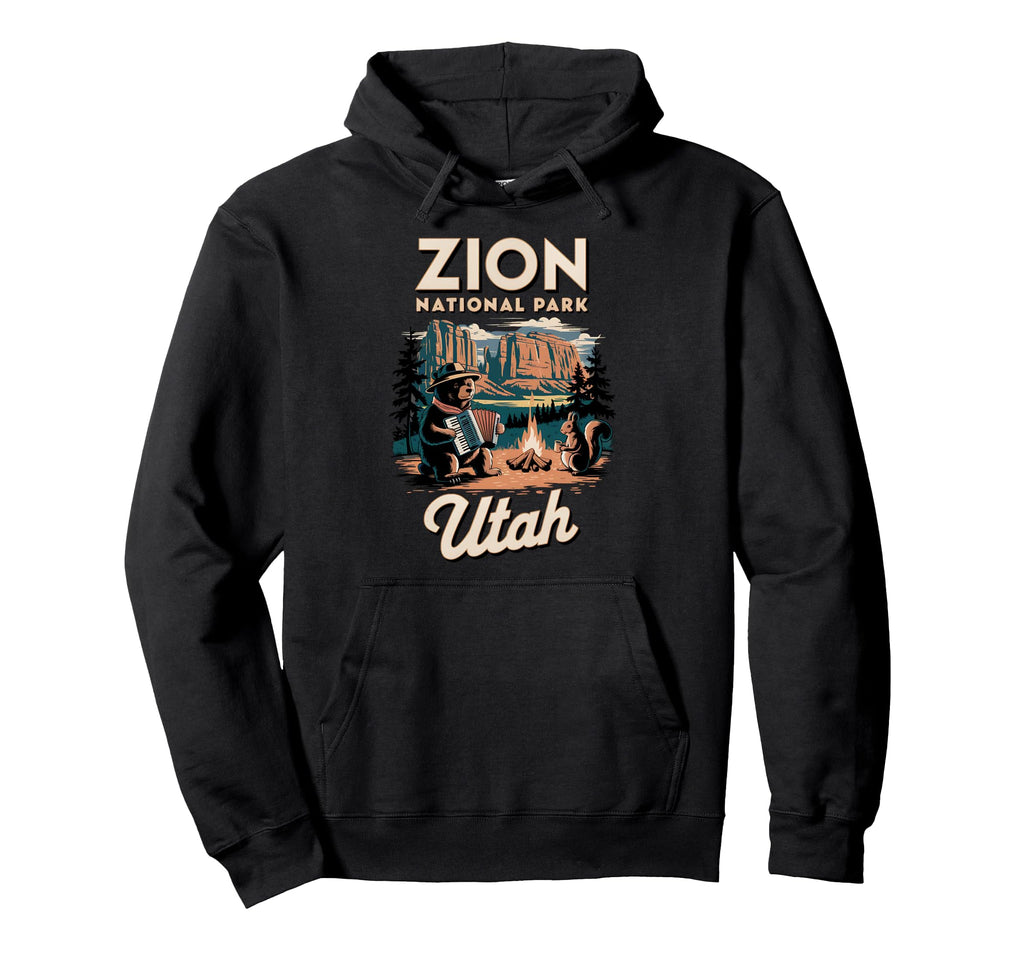 Zion National Park Utah Wildlife Adventure Hoodie - Custom Art Print Unisex - T-Shirt, Sweatshirt, Hoodie