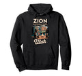 Zion National Park Utah Wildlife Adventure Hoodie - Custom Art Print Unisex - T-Shirt, Sweatshirt, Hoodie