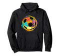Splash Spinning Soccer Ball Football Hoodie - Graphic Print Men Women - T-Shirt, Sweatshirt, Hoodie