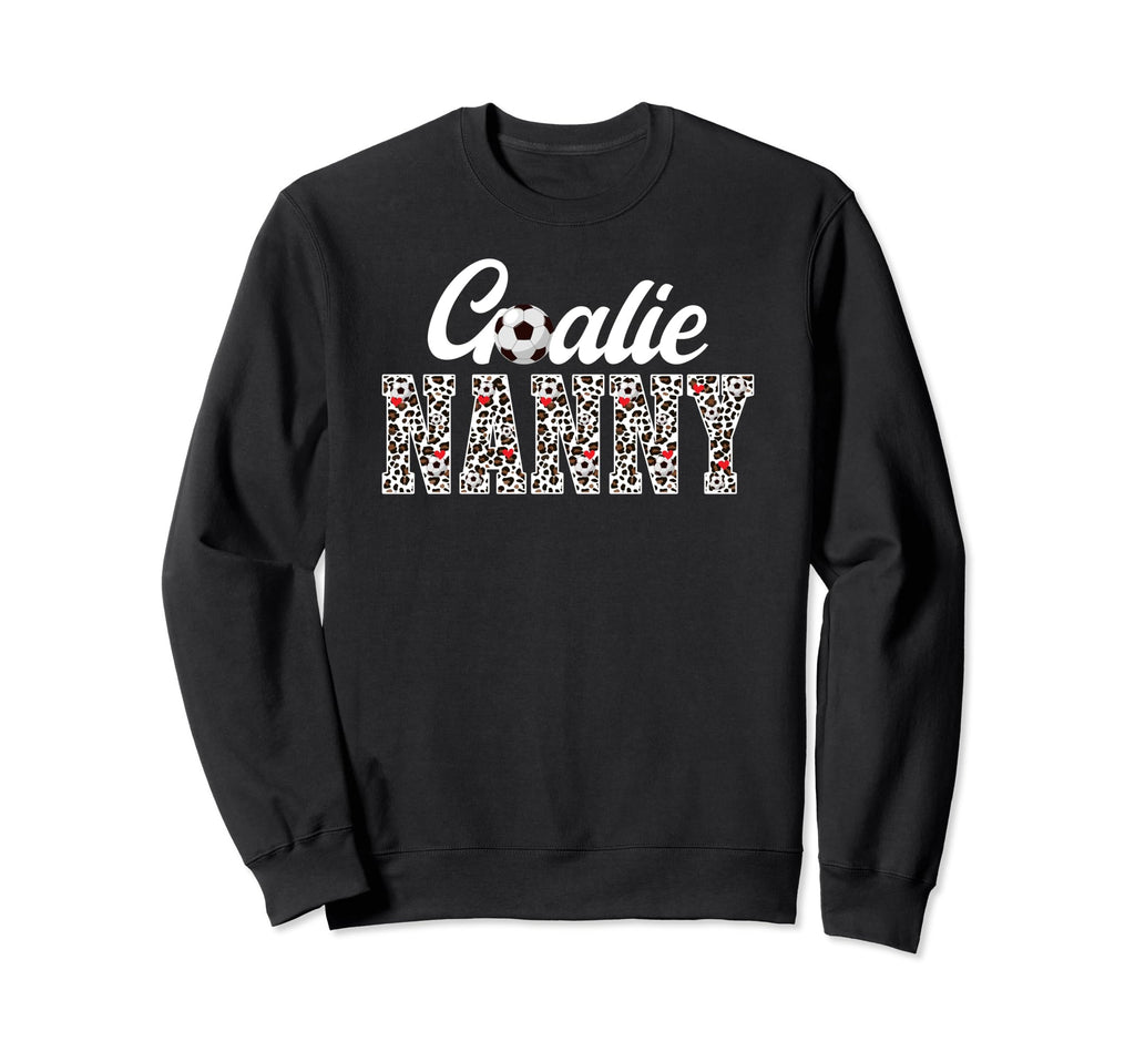 Soccer Goalie Nanny Leopard Soccer Sweatshirt - Minimalist Print Men Women - T-Shirt, Sweatshirt, Hoodie