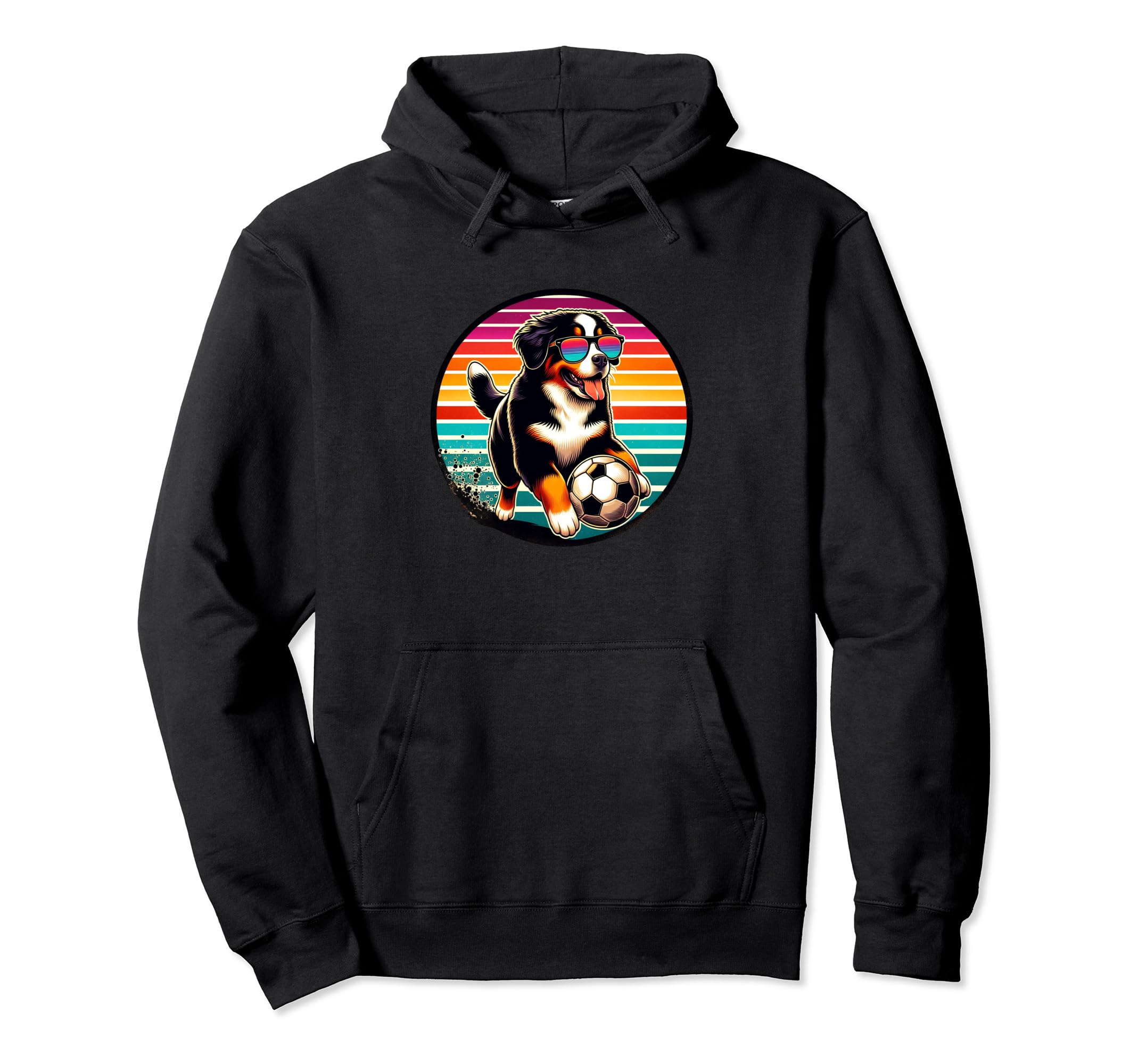 Bernese Mountain Dog Soccer Champion Fan Hoodie - Streetwear Style Unisex - T-Shirt, Sweatshirt, Hoodie