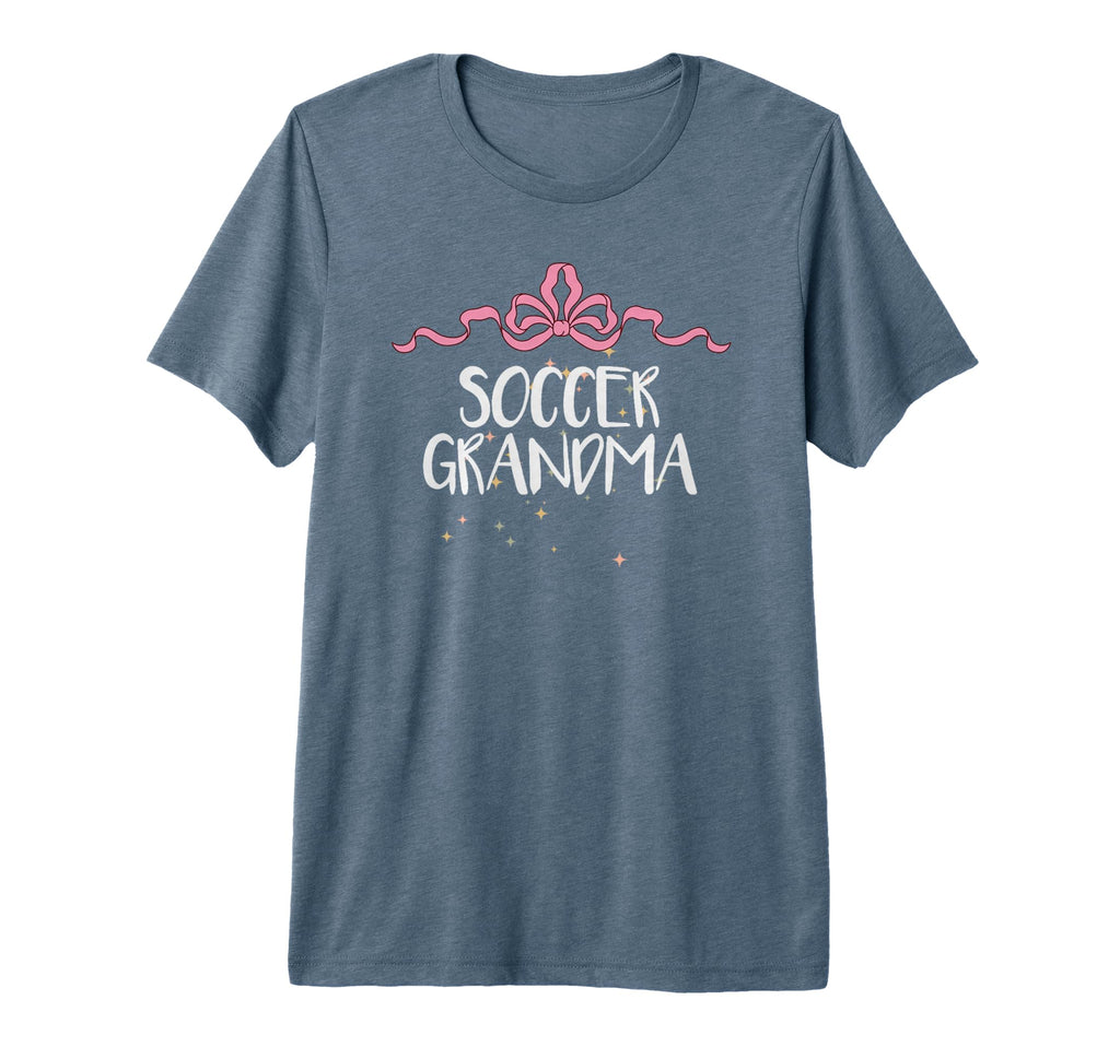Funny Soccer Grandma Coquette Art Bow T-Shirt - Trendy Graphic for Adults - T-Shirt, Sweatshirt, Hoodie