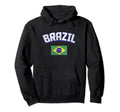 Brazil Flag Distressed Brasil Brazilian Hoodie - Novelty Apparel Unisex - T-Shirt, Sweatshirt, Hoodie