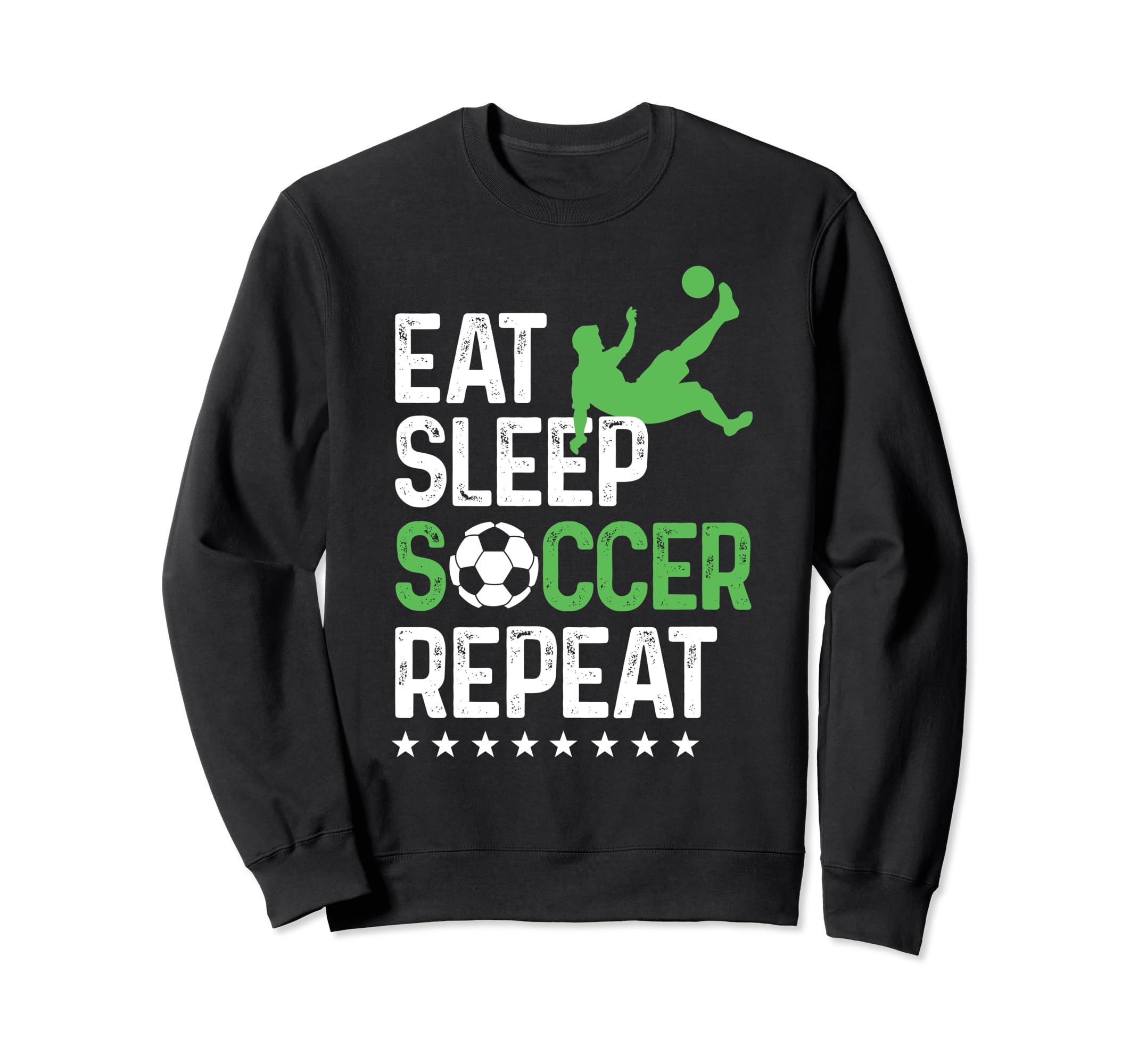 Eat Sleep Soccer Repeat Sport Player Sweatshirt - Custom Art Print Unisex - T-Shirt, Sweatshirt, Hoodie