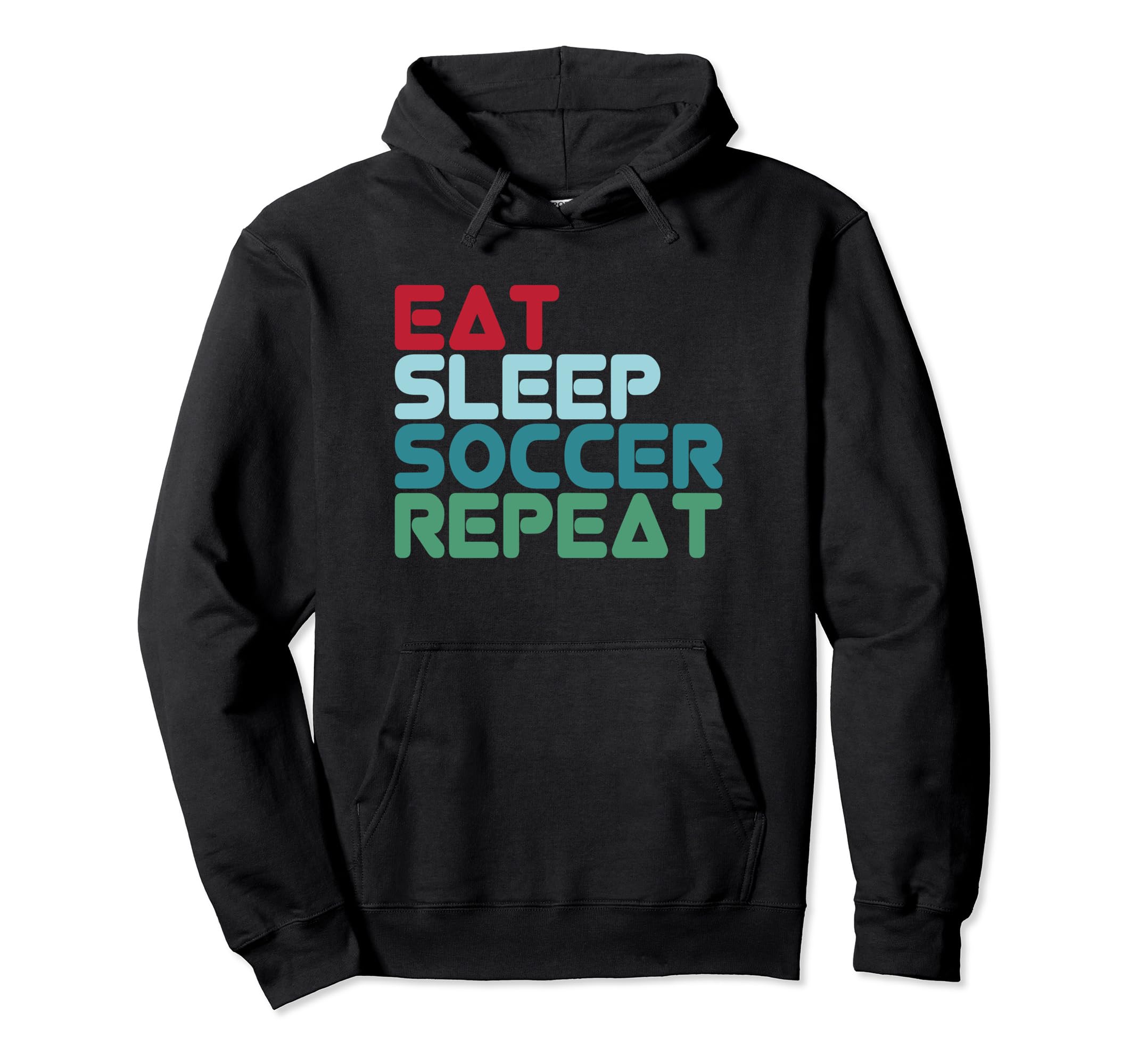 Football Football Player Eat Sleep Hoodie - Custom Art Print Men Women - T-Shirt, Sweatshirt, Hoodie