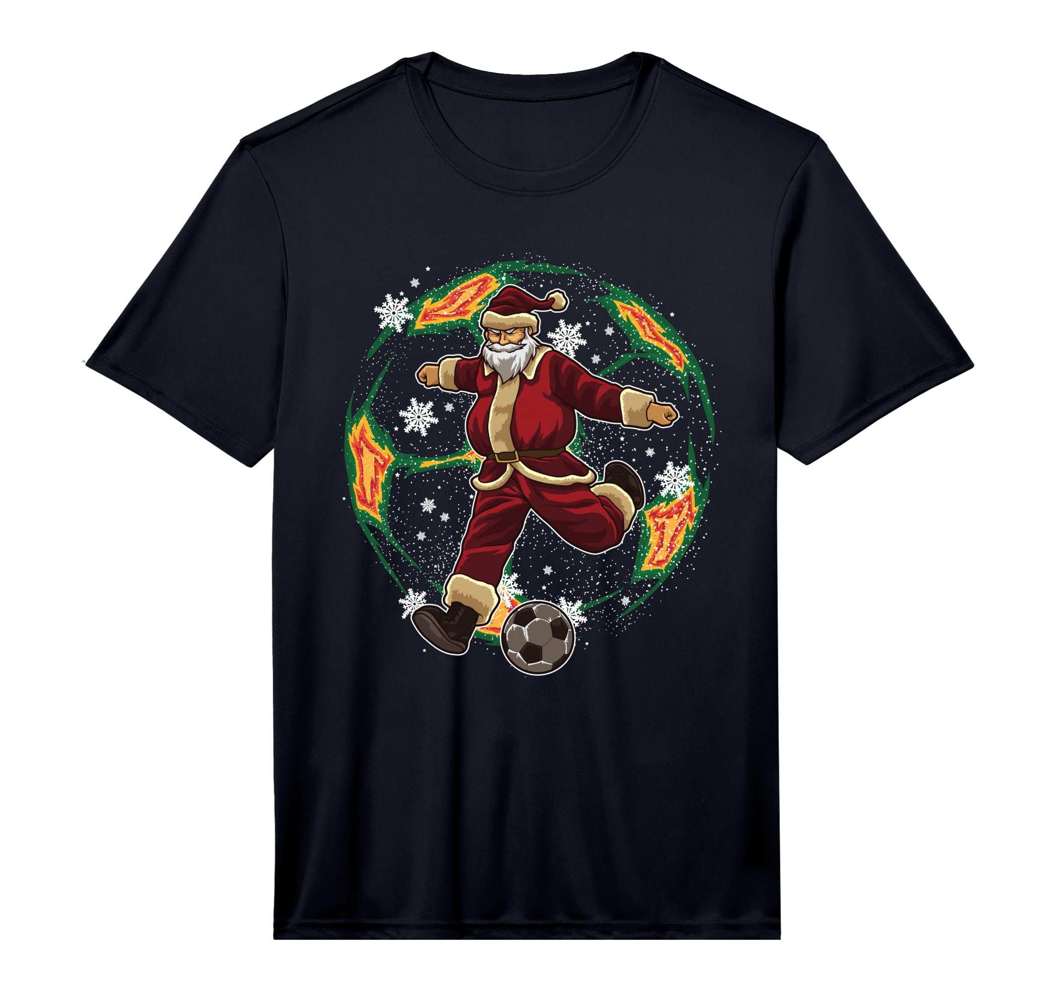 Santa Claus Plays Soccer Gift Your T-Shirt - Graphic Print Men Women - T-Shirt, Sweatshirt, Hoodie