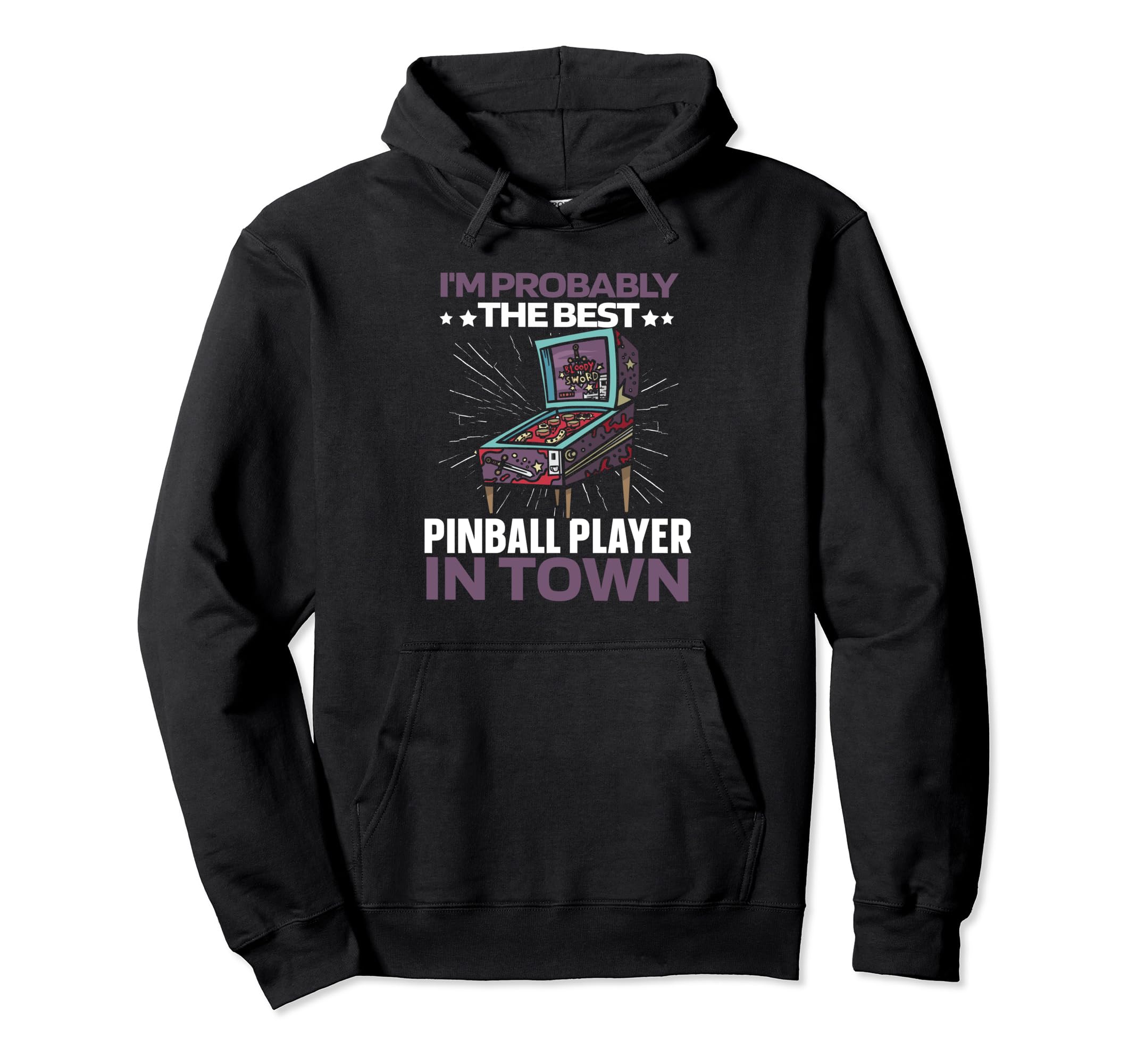 Pinball Arcade Machine Game Pinball Hoodie - Aesthetic Graphic for Adults - T-Shirt, Sweatshirt, Hoodie