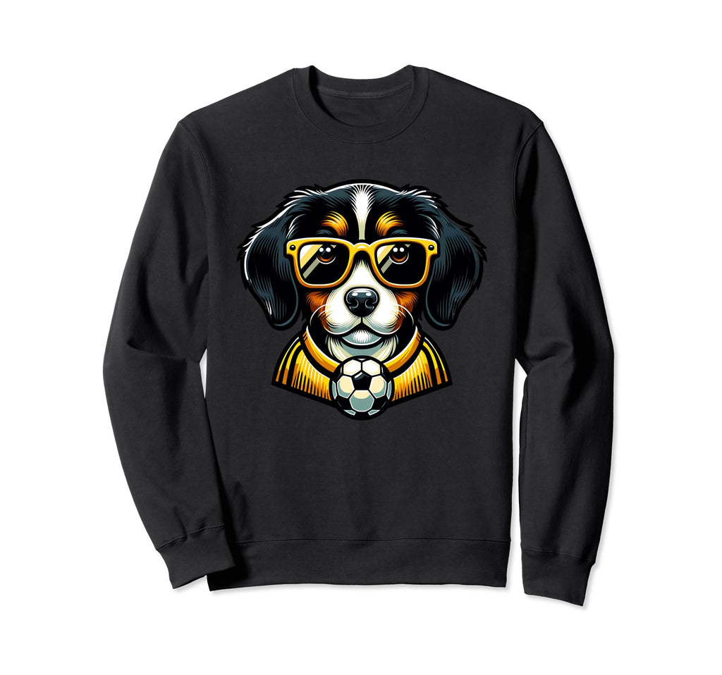 Bernese Mountain Dog Soccer Sweatshirt - Fun Novelty Design Men Women - T-Shirt, Sweatshirt, Hoodie