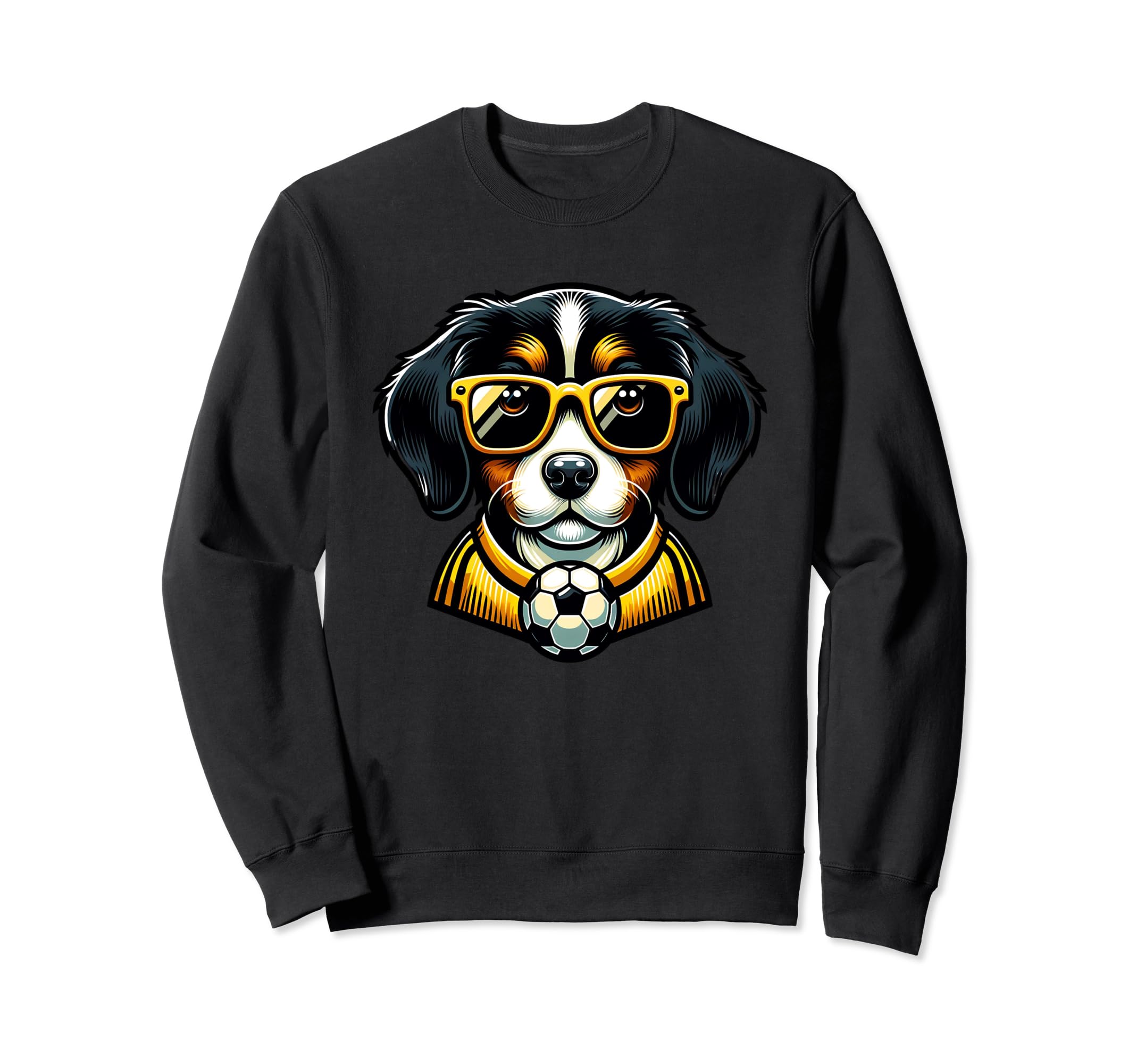 Bernese Mountain Dog Soccer Sweatshirt - Fun Novelty Design Men Women - T-Shirt, Sweatshirt, Hoodie