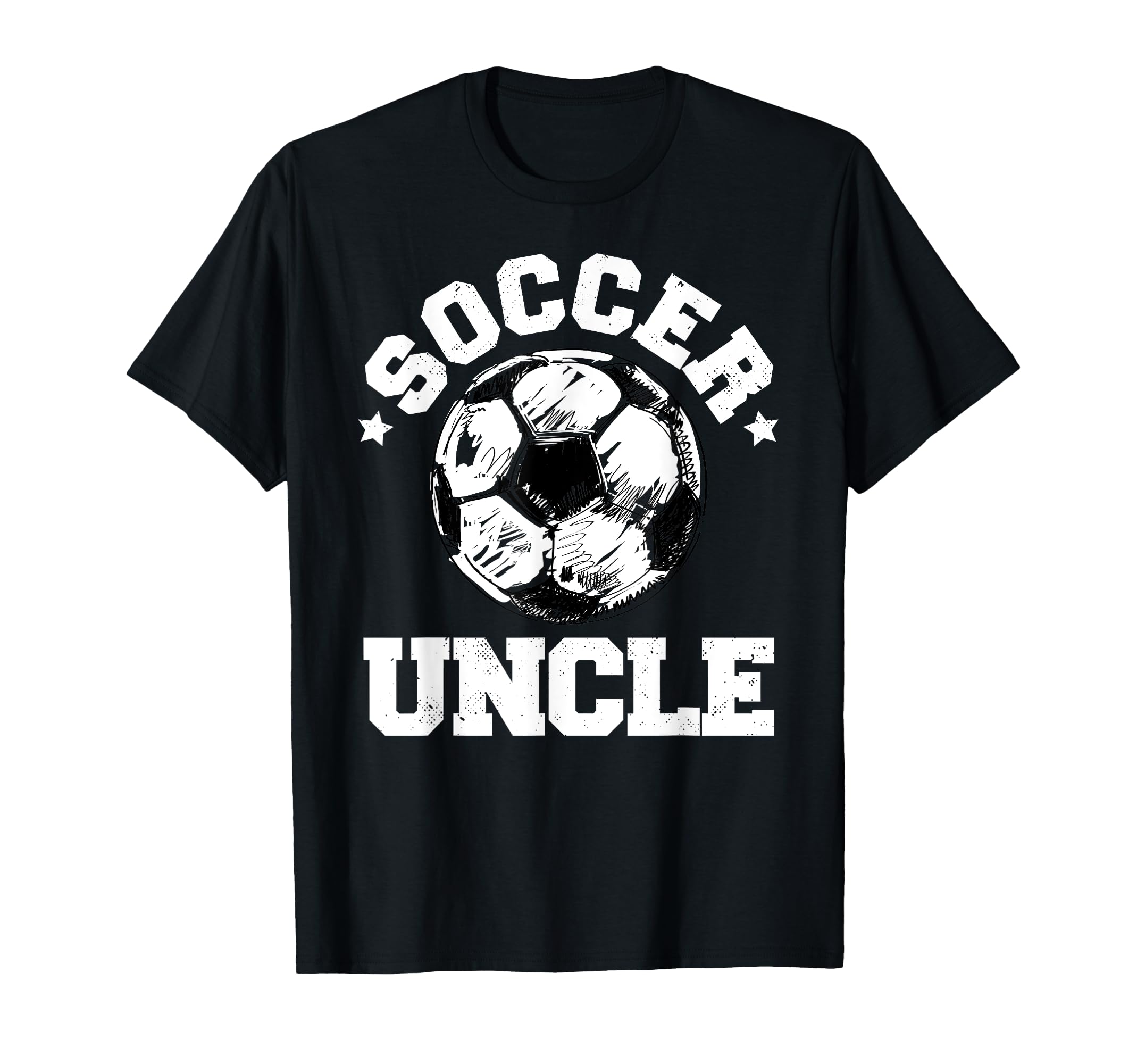 Soccer Uncle Soccer Ball Distressed T-Shirt - Custom Art Print Men Women - T-Shirt, Sweatshirt, Hoodie