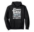 Hockey Keeper Mom Freezing Mom Hoodie - Casual Everyday Wear Men Women - T-Shirt, Sweatshirt, Hoodie
