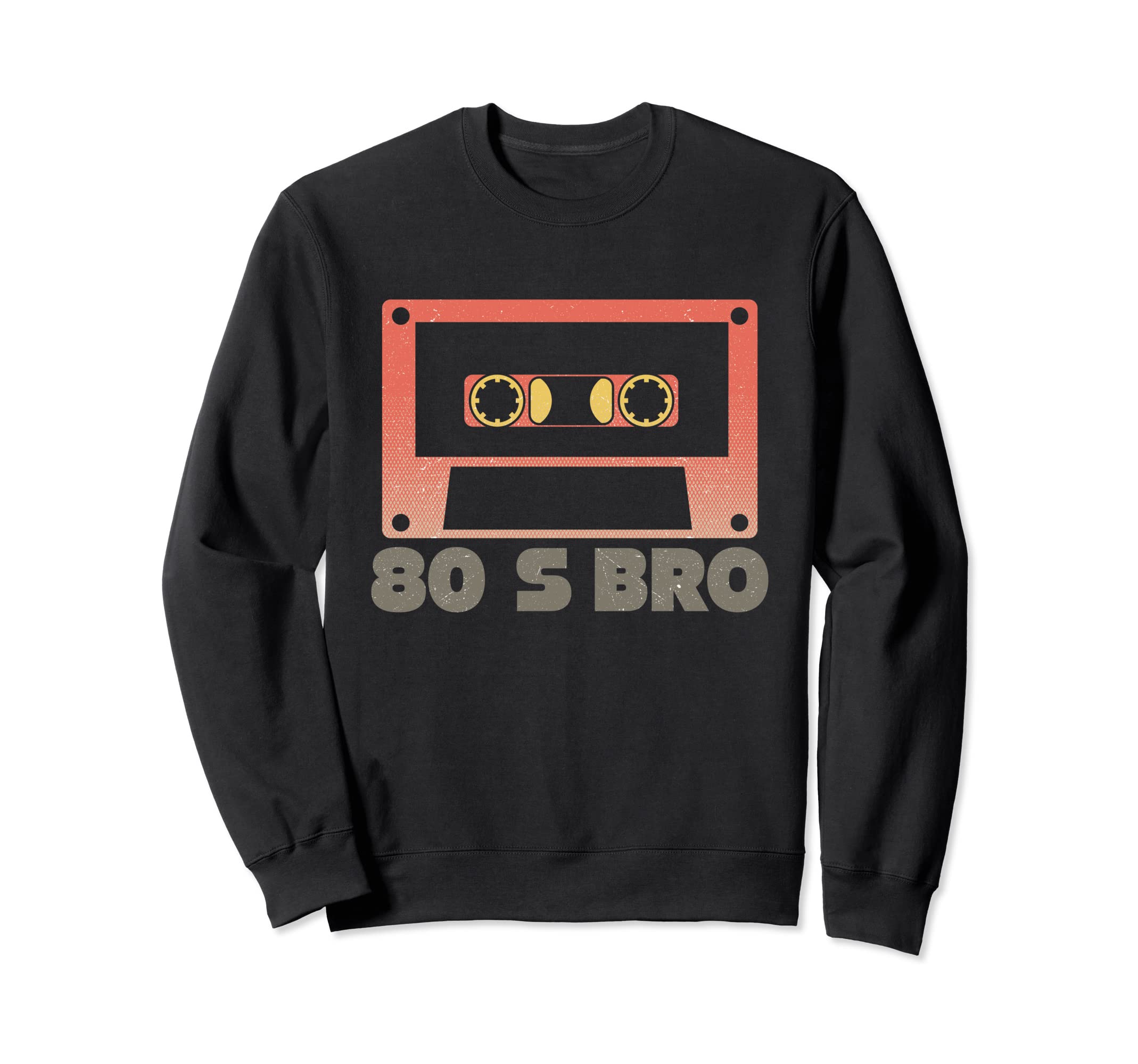 80S Bro Cassette Tape Sweatshirt - Trendy Graphic for Adults - T-Shirt, Sweatshirt, Hoodie