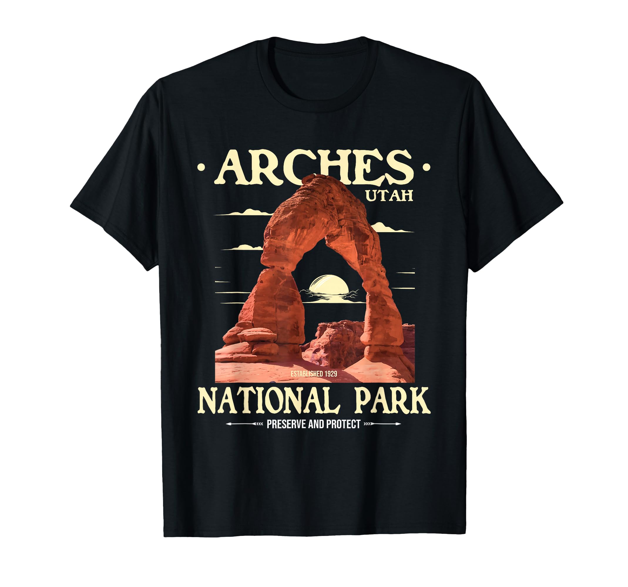 Arches National Park Hiking Camping T-Shirt - Novelty Apparel Men Women - T-Shirt, Sweatshirt, Hoodie