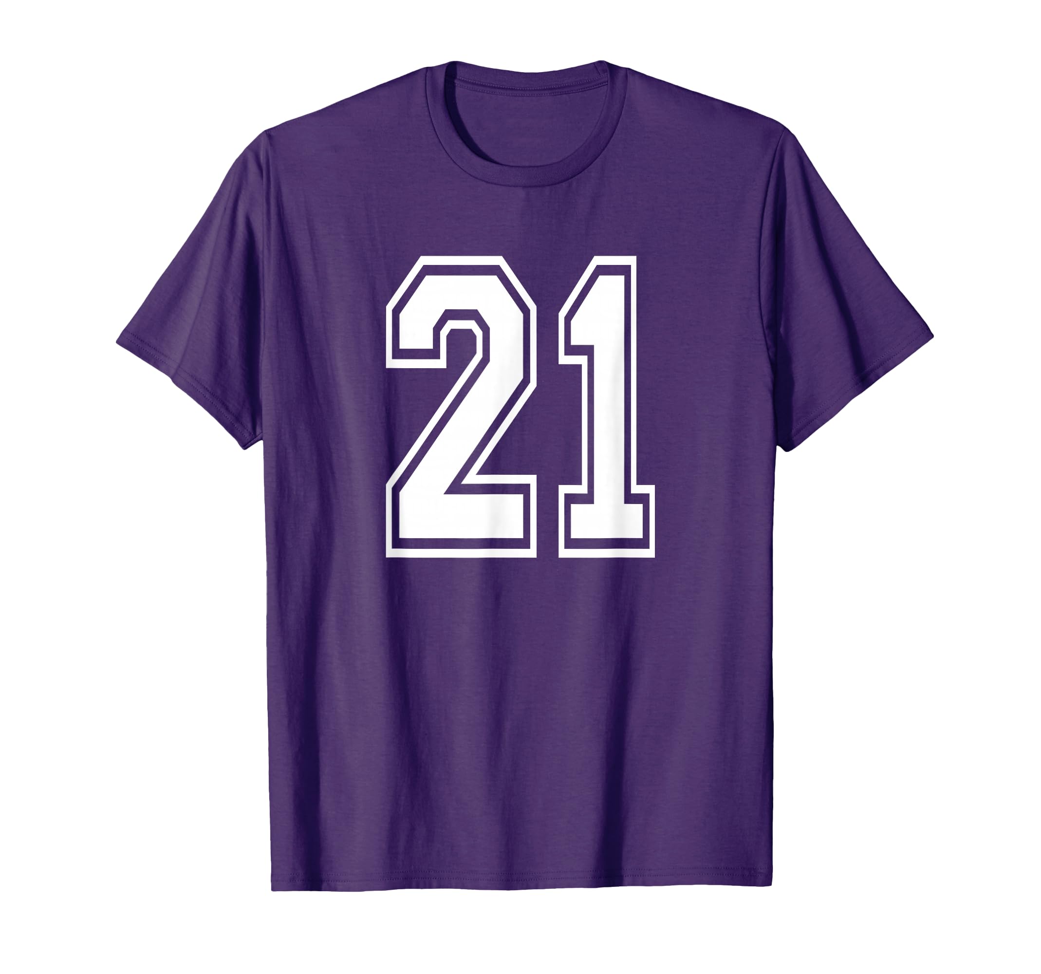 Number 21 Numbered Uniform Sports T-Shirt - Trendy Graphic for Adults - T-Shirt, Sweatshirt, Hoodie