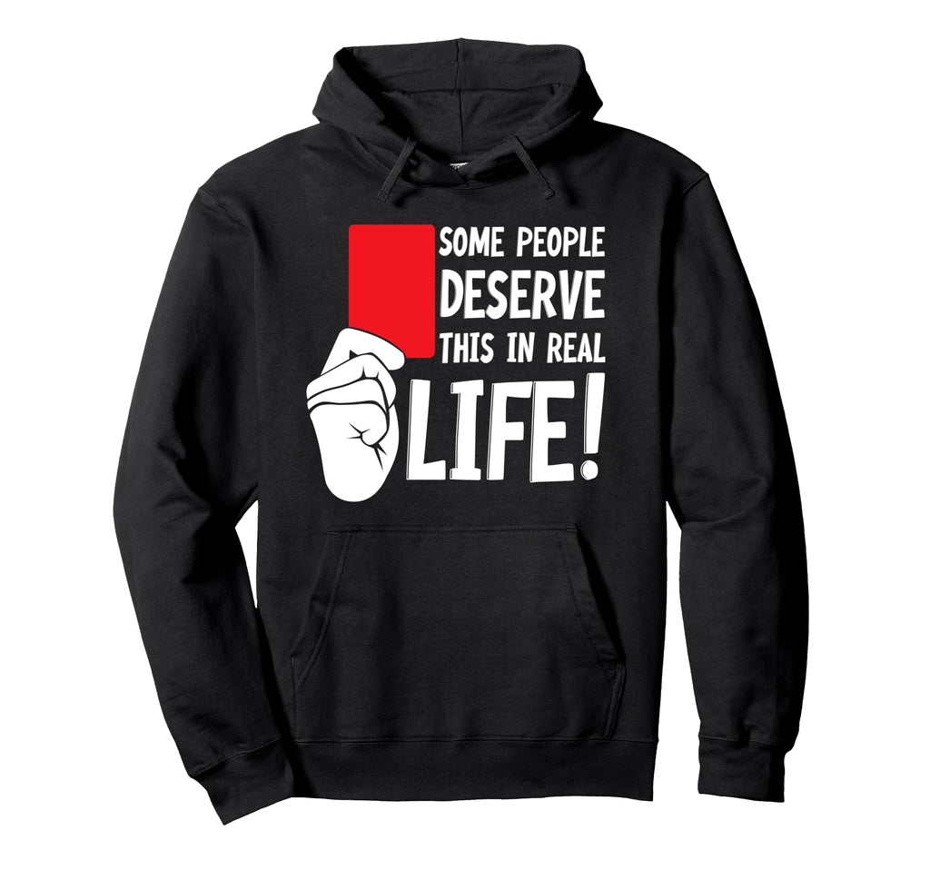 Hilarious Red Card Text Football Soccer Hoodie - Streetwear Style Unisex - T-Shirt, Sweatshirt, Hoodie