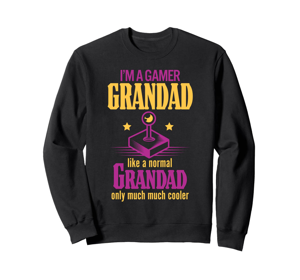 Funny Gamer Grandad Gaming Arcade Sweatshirt - Custom Art Print Unisex - T-Shirt, Sweatshirt, Hoodie