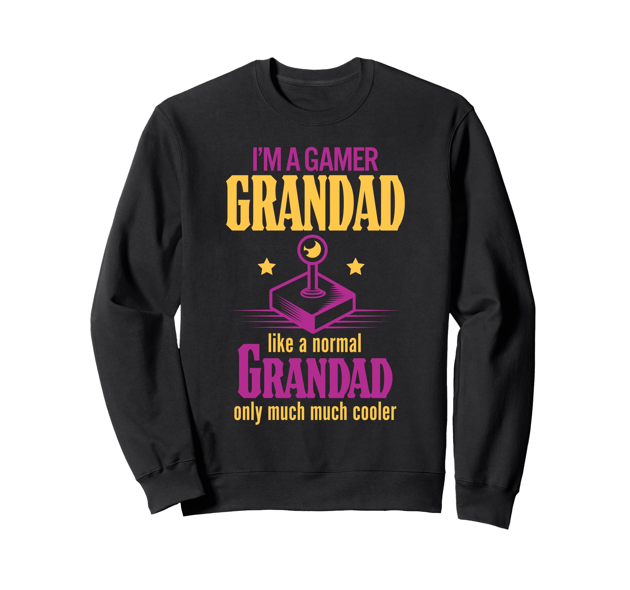 Funny Gamer Grandad Gaming Arcade Sweatshirt - Custom Art Print Unisex - T-Shirt, Sweatshirt, Hoodie