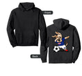 Dabbing Dog New Zealand Soccer Funny Hoodie - Aesthetic Graphic Unisex - T-Shirt, Sweatshirt, Hoodie