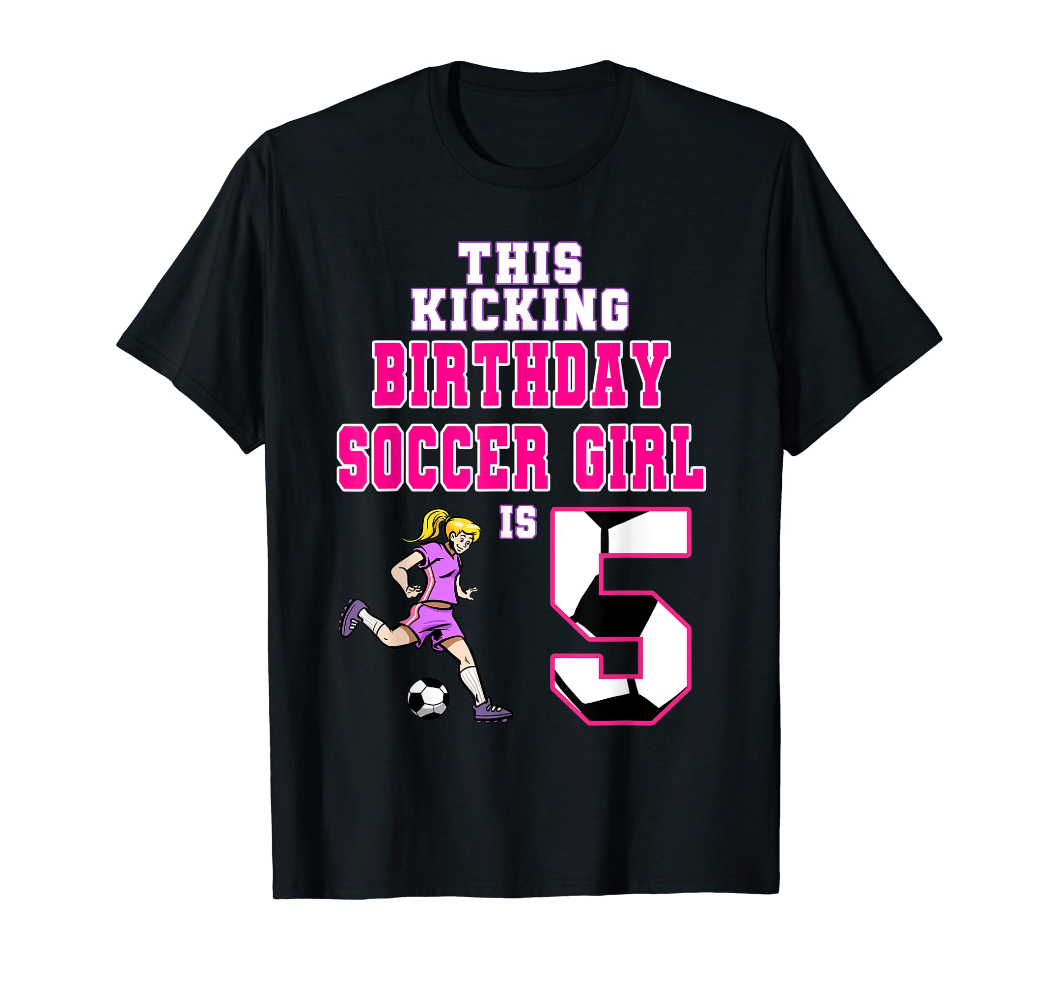 This Birthday Soccer Is 5 Soccer T-Shirt - Minimalist Print Men Women - T-Shirt, Sweatshirt, Hoodie