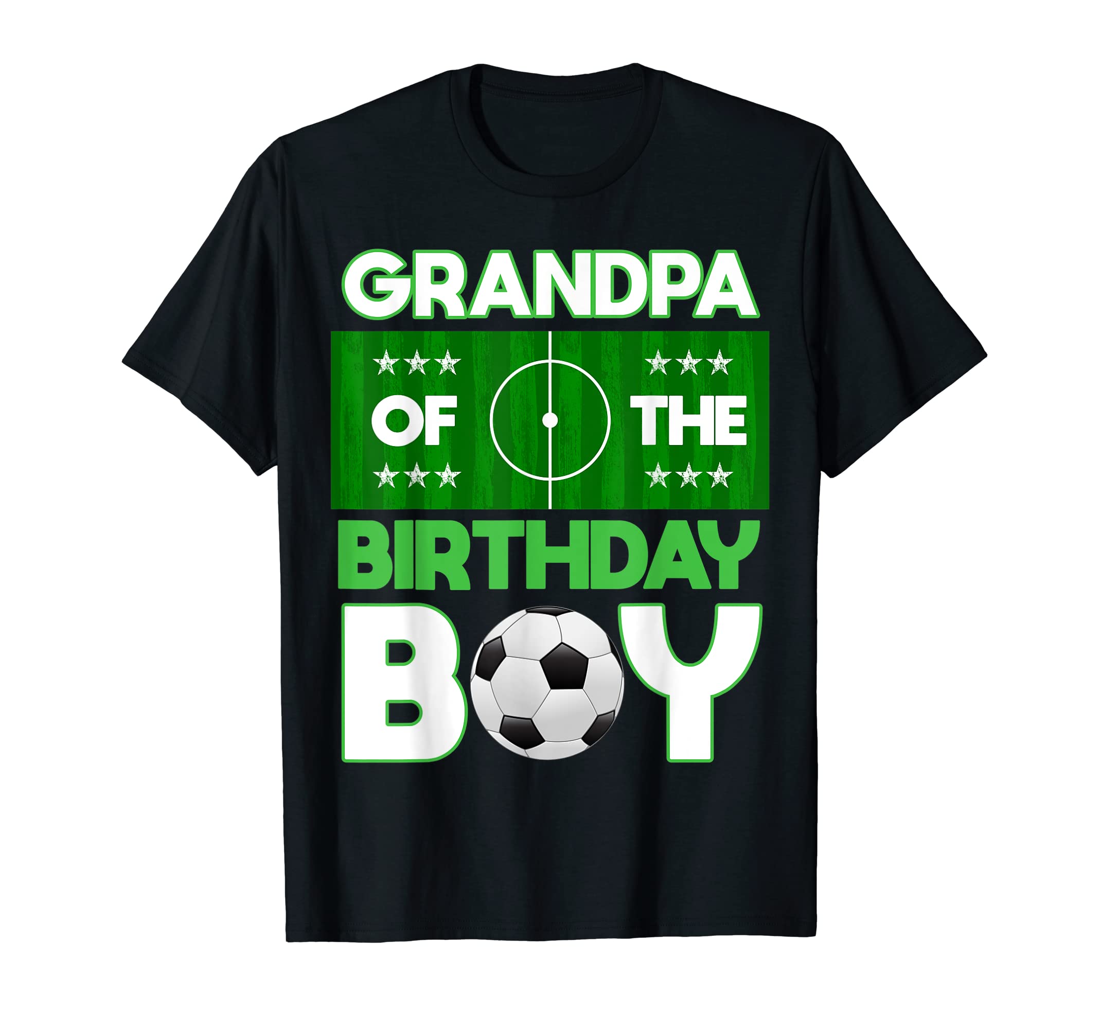 Grandpa Birthday Soccer B Day Matching T-Shirt - Minimalist Print Unisex - T-Shirt, Sweatshirt, Hoodie