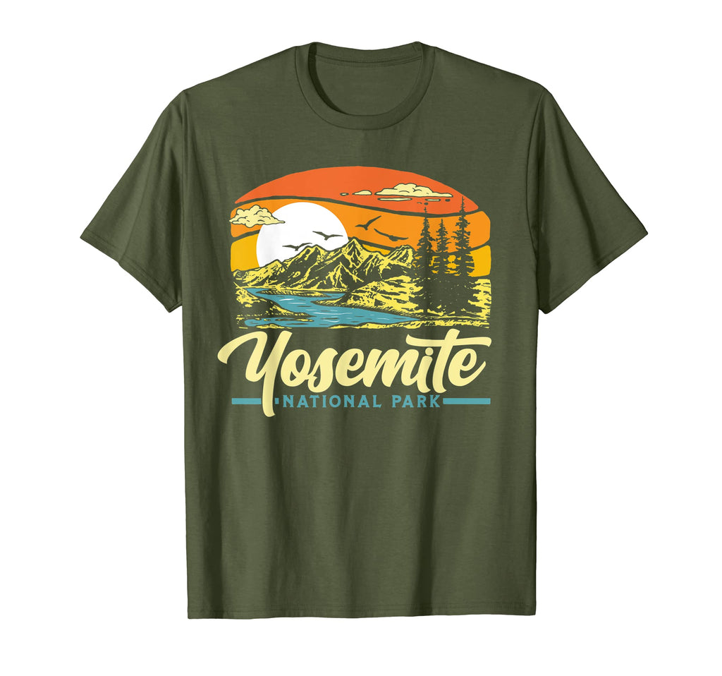 Yosemite National Park 80S T-Shirt - Aesthetic Graphic for Adults - T-Shirt, Sweatshirt, Hoodie