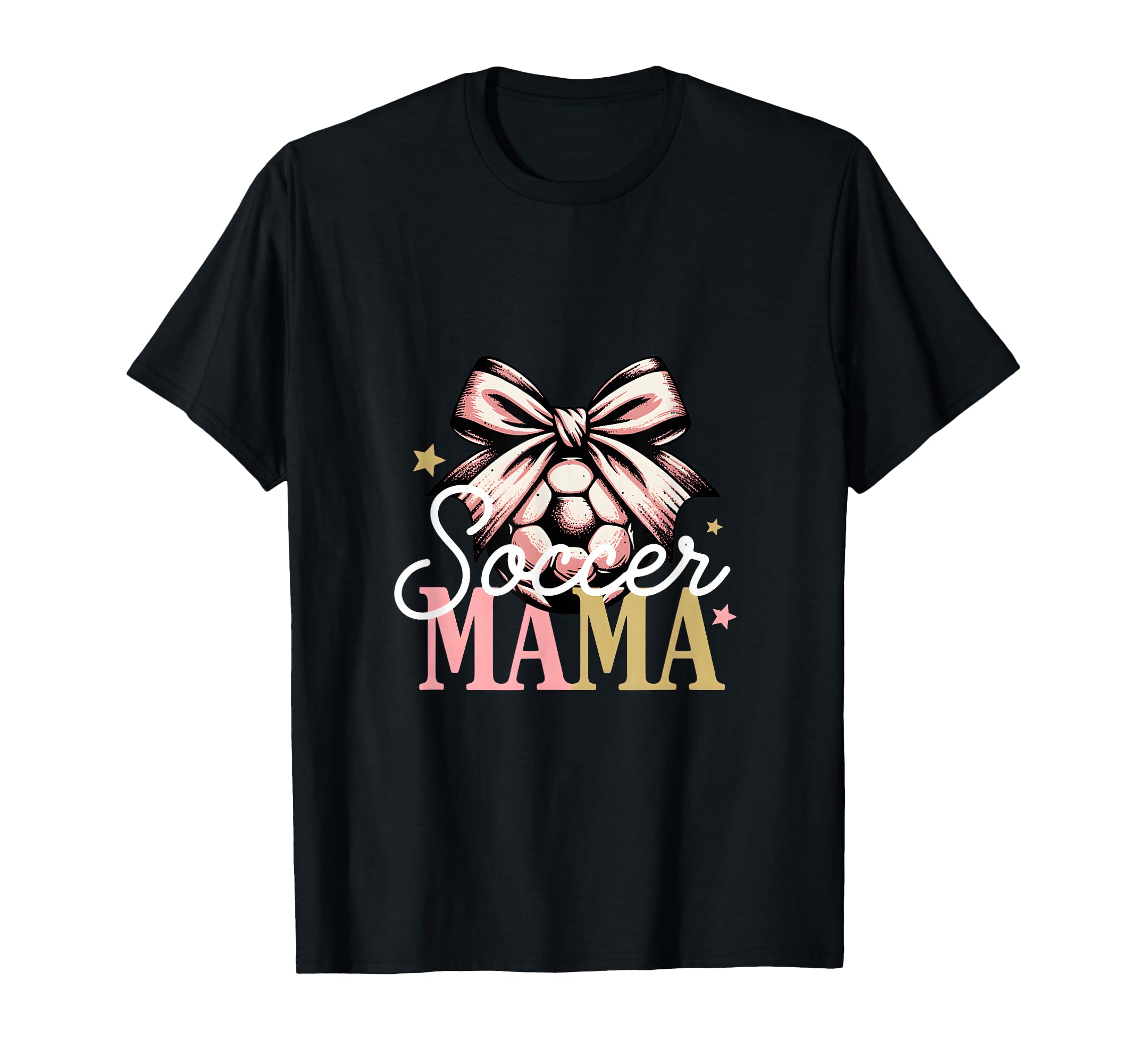 Soccer Mama Bow Soccer Mom Club T-Shirt - Novelty Apparel Men Women - T-Shirt, Sweatshirt, Hoodie