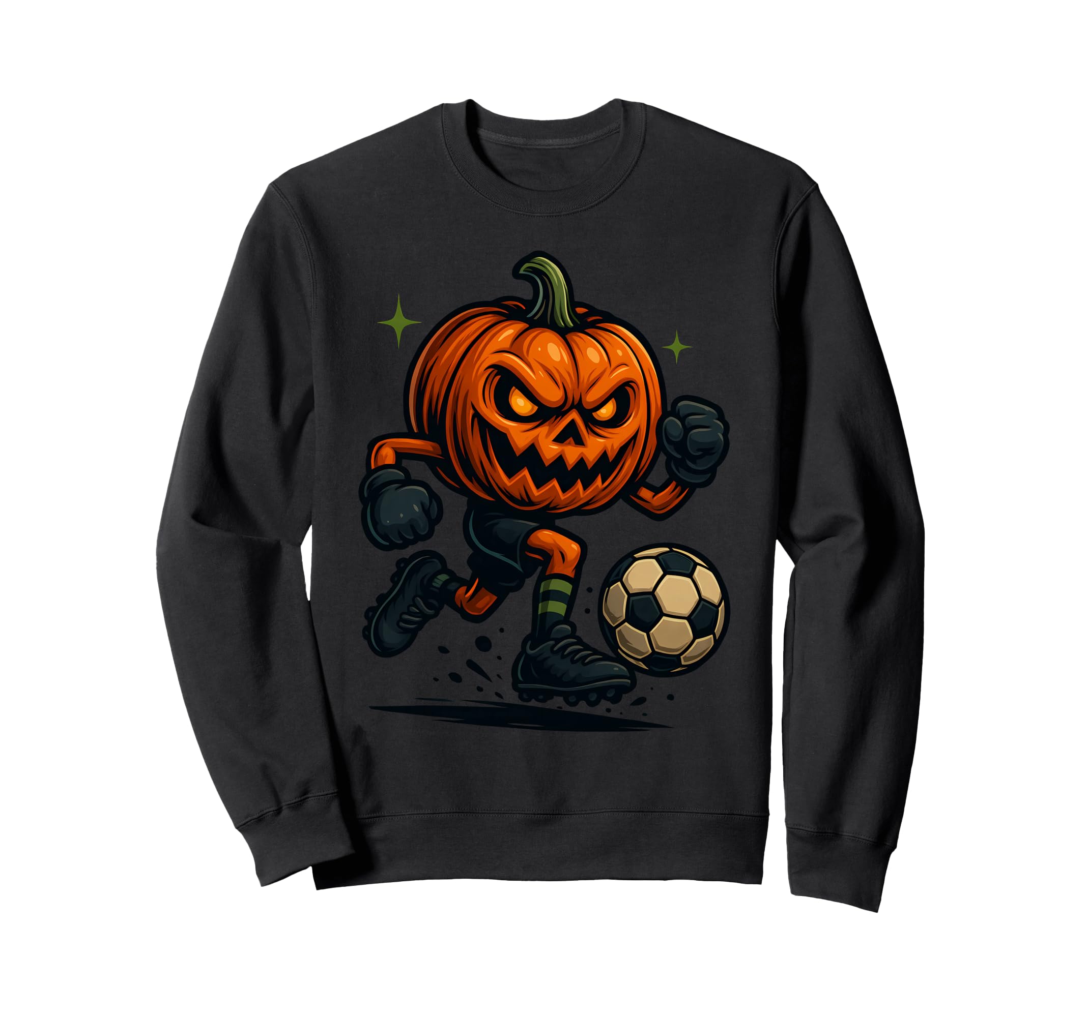 Halloween Scary Pumpkin Showing Sweatshirt - Custom Art Print Unisex - T-Shirt, Sweatshirt, Hoodie