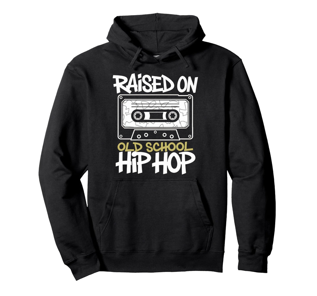 Raised Old School Hip Hop Cassette Graffiti Hoodie - Unique Graphic Unisex - T-Shirt, Sweatshirt, Hoodie