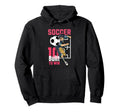 Fun Soccer Player Action Sports Art Hoodie - Novelty Apparel Unisex - T-Shirt, Sweatshirt, Hoodie