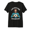 Funny Jesus Football Soccer T-Shirt - Custom Art Print for Adults - T-Shirt, Sweatshirt, Hoodie