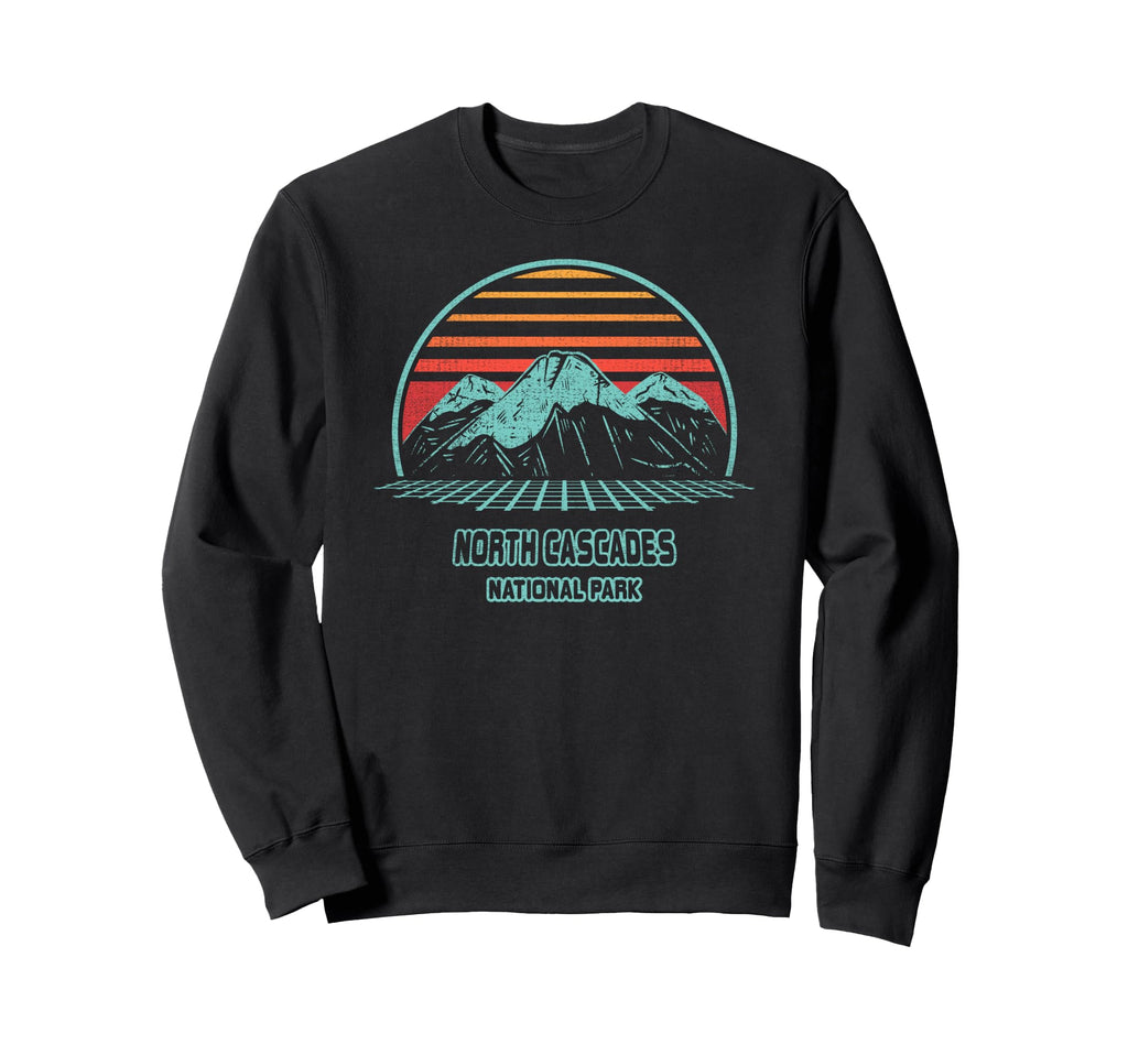 North Cascades National Park Hiking Sweatshirt - Fun Novelty Design Unisex - T-Shirt, Sweatshirt, Hoodie