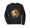Lightning Soccer Ball Sports Futbol Sweatshirt - Fun Novelty Design Unisex - T-Shirt, Sweatshirt, Hoodie