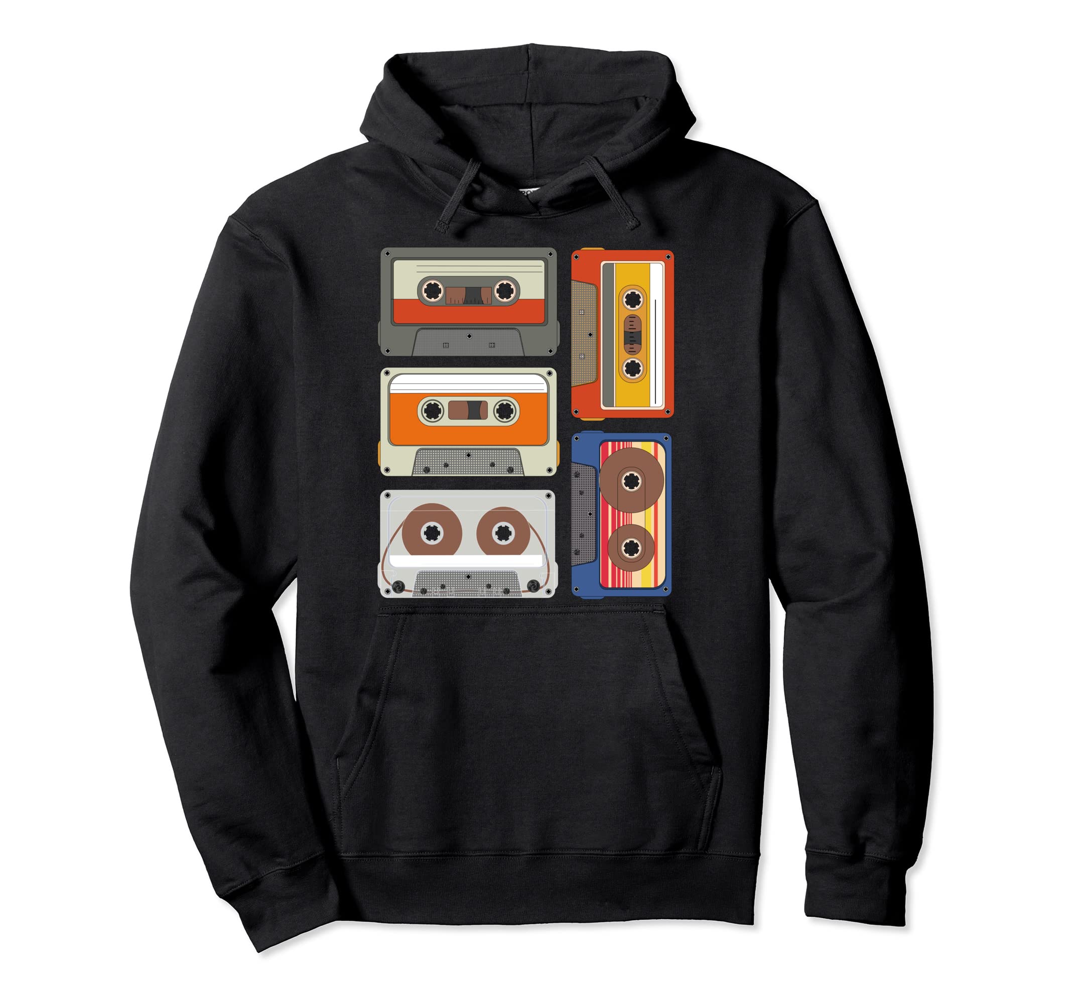 Cassettes 1980S Mixtape Music 80S Hoodie - Graphic Print for Adults - T-Shirt, Sweatshirt, Hoodie