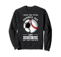 2 Titles Baseball Dad And Soccer Dad Sweatshirt - Novelty Apparel Unisex - T-Shirt, Sweatshirt, Hoodie
