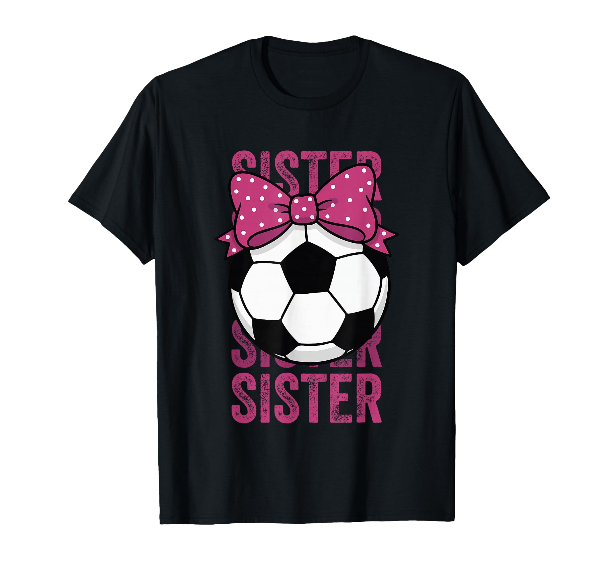 Soccer Sister Ball Coquette Bow T-Shirt - Trendy Graphic Unisex - T-Shirt, Sweatshirt, Hoodie