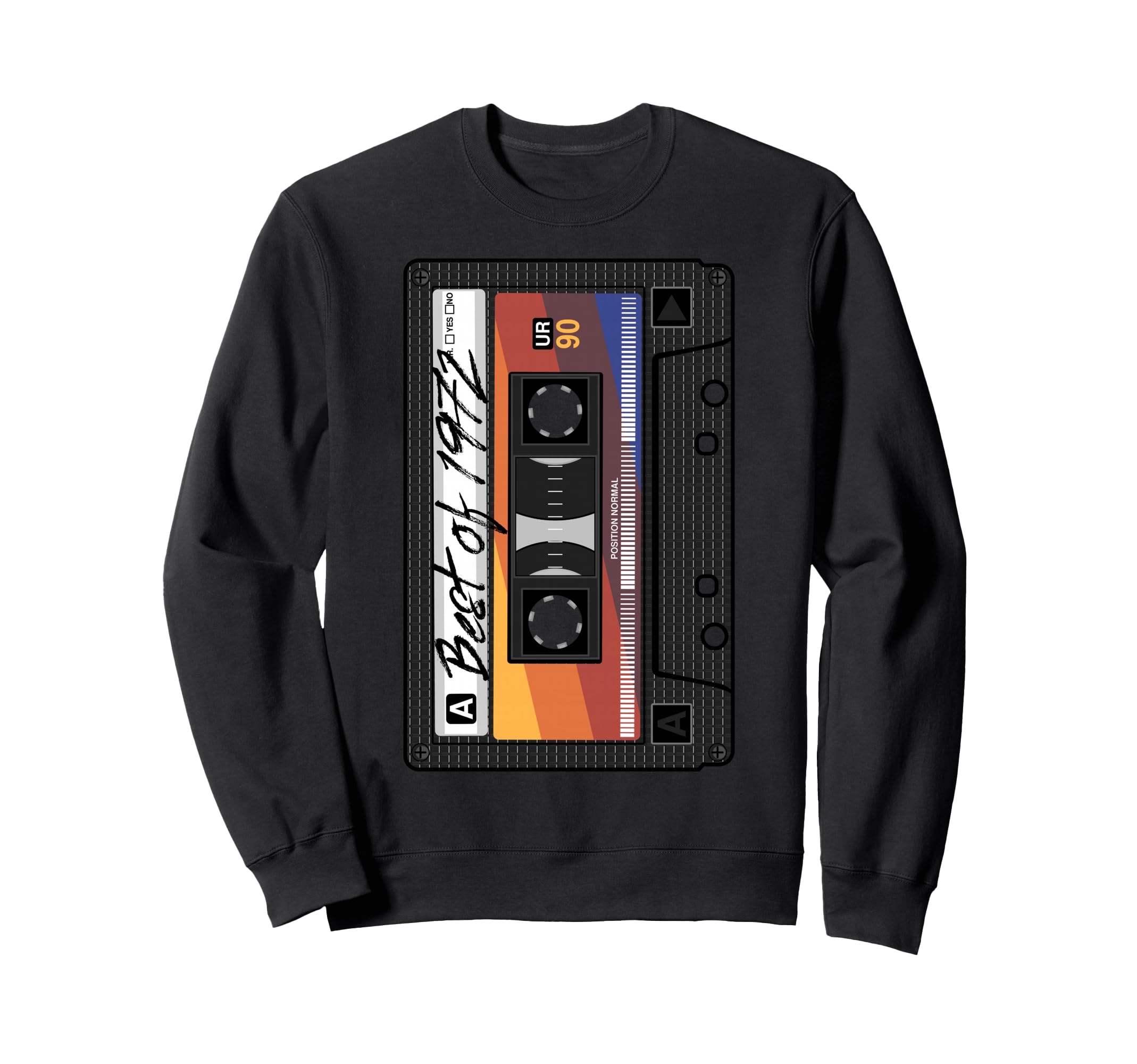 Best 1972 Mixtape Audio Cassette Sweatshirt - Trendy Graphic Men Women - T-Shirt, Sweatshirt, Hoodie