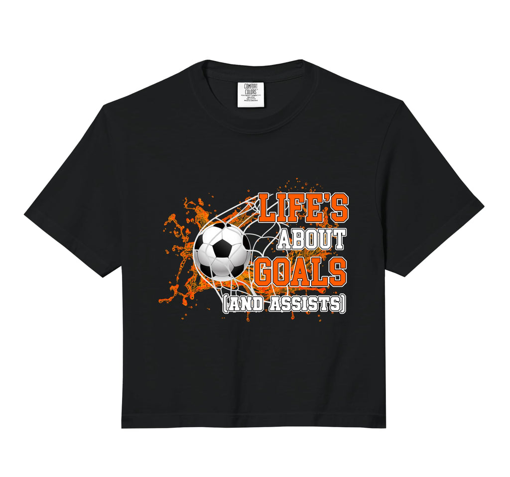 Life Is About Goals And Assists Sweatshirt - Aesthetic Graphic for Adults - T-Shirt, Sweatshirt, Hoodie