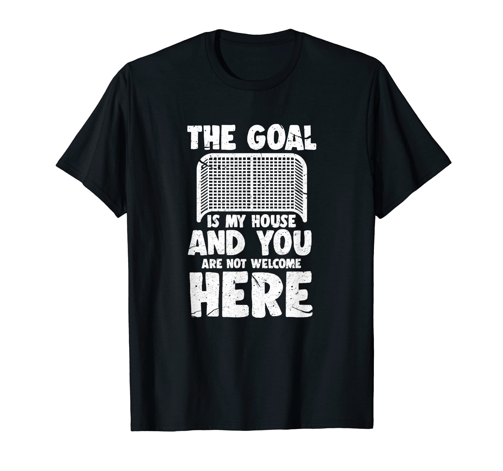 Ice Hockey Goal Goalie Goalkeeper T-Shirt - Minimalist Print for Adults - T-Shirt, Sweatshirt, Hoodie