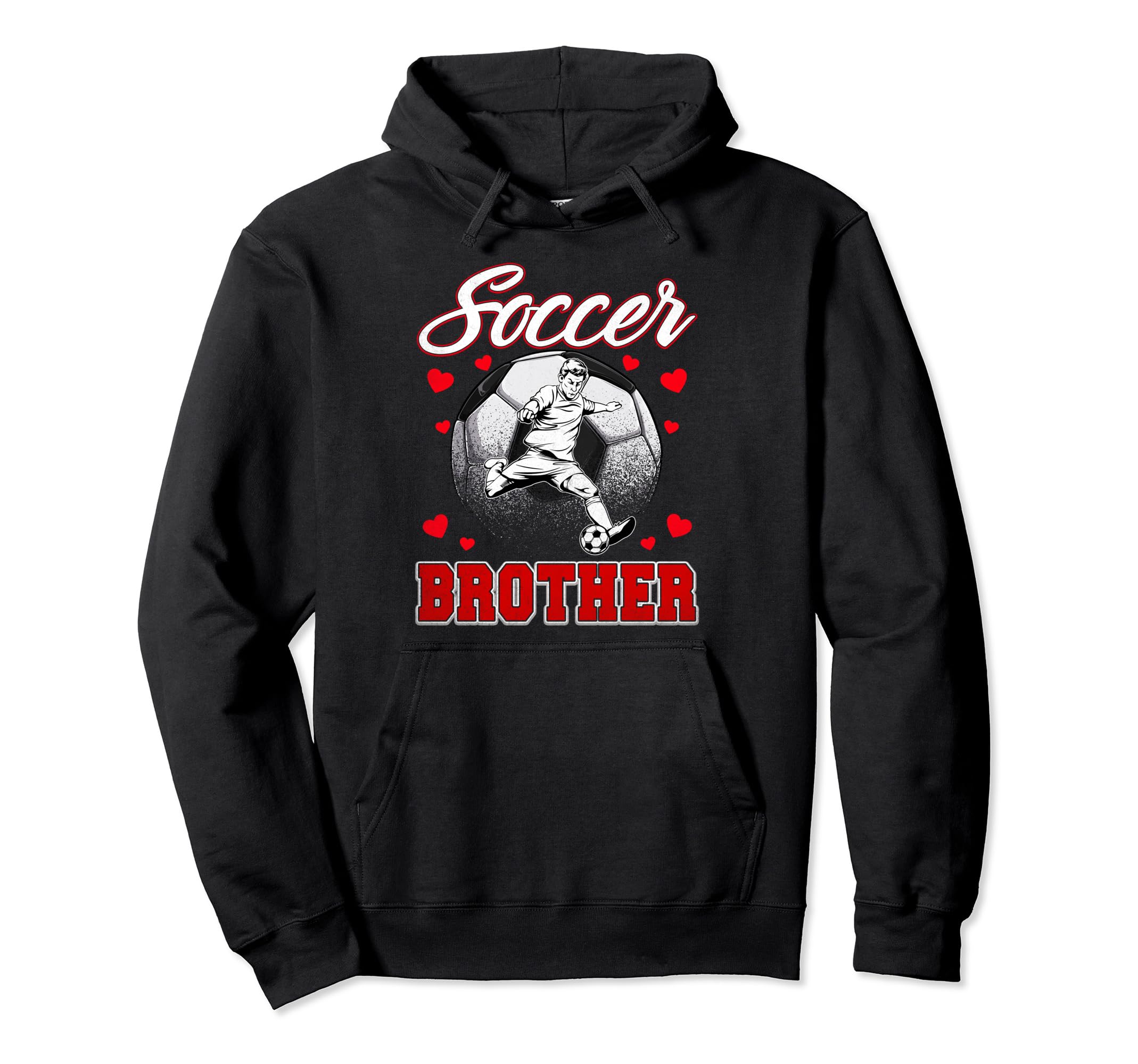 Soccer Brother Family Matching Team Hoodie - Aesthetic Graphic for Adults - T-Shirt, Sweatshirt, Hoodie
