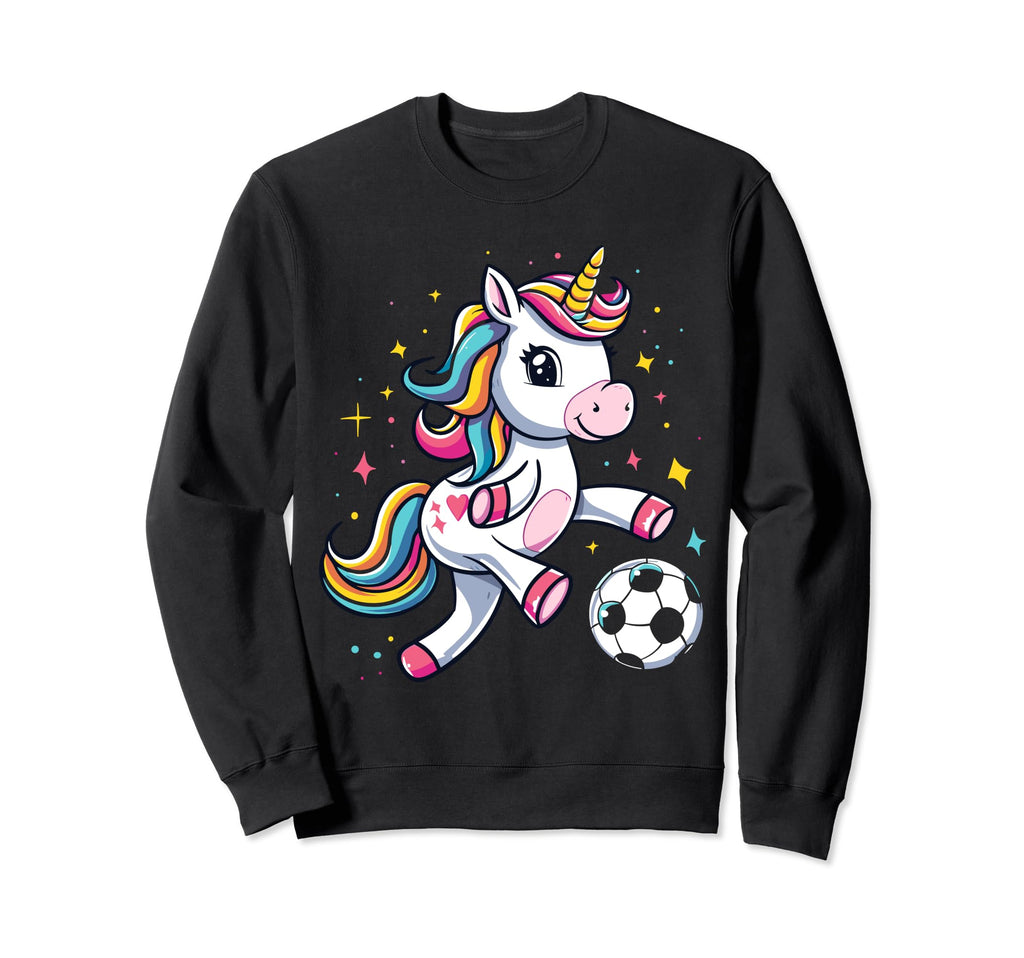 Funny Soccer Unicorn Soccer Sweatshirt - Custom Art Print for Adults - T-Shirt, Sweatshirt, Hoodie