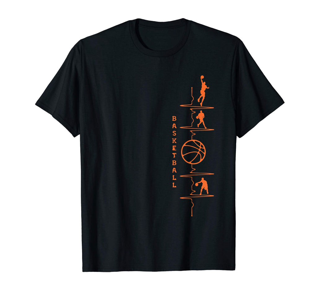 Basketball Heartbeat Basketball T-Shirt - Streetwear Style Men Women - T-Shirt, Sweatshirt, Hoodie