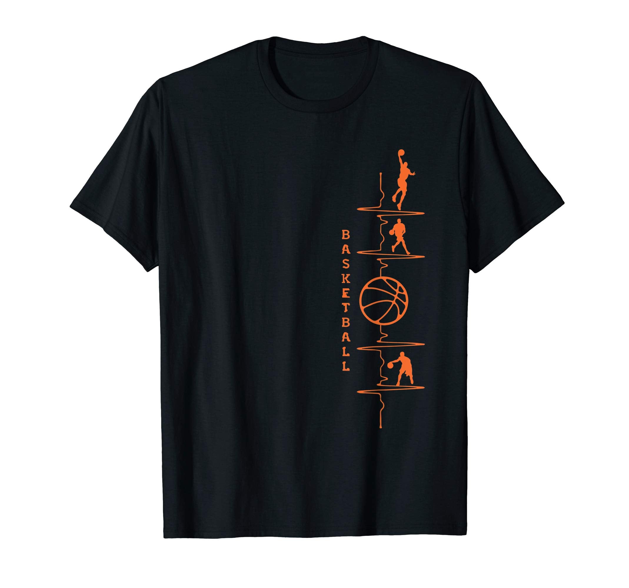 Basketball Heartbeat Basketball T-Shirt - Streetwear Style Men Women - T-Shirt, Sweatshirt, Hoodie