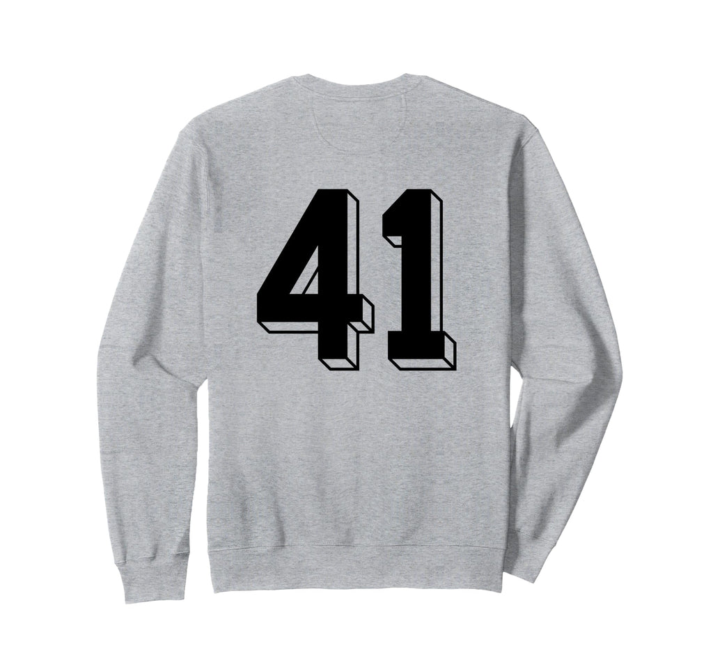 Number 41 Backside 80S 90S Team Jersey Sweatshirt - Graphic Print Unisex - T-Shirt, Sweatshirt, Hoodie
