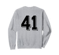 Number 41 Backside 80S 90S Team Jersey Sweatshirt - Graphic Print Unisex - T-Shirt, Sweatshirt, Hoodie