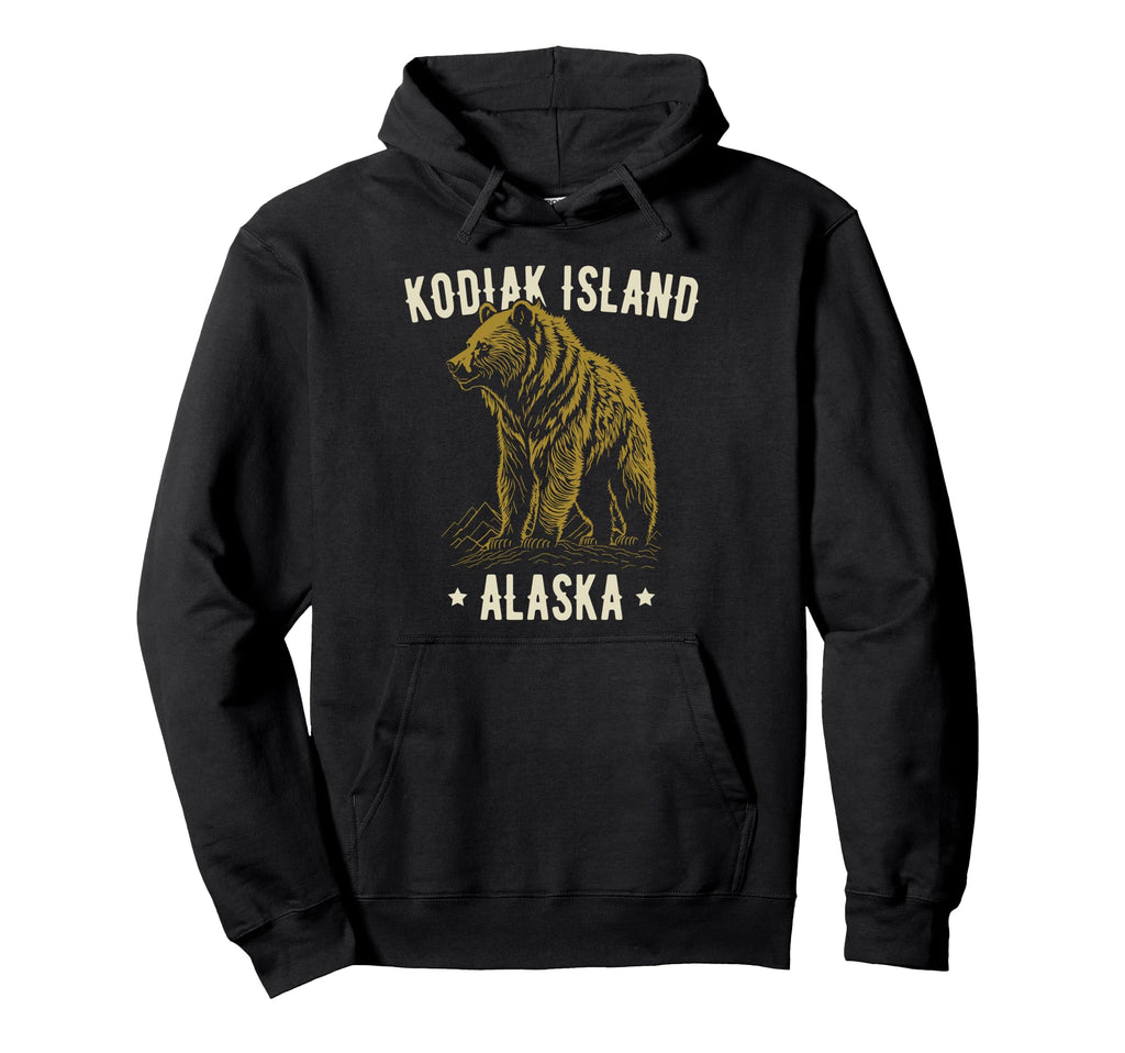 Kodiak Island Alaska Usa Grizzly Bear Hoodie - Streetwear Style Men Women - T-Shirt, Sweatshirt, Hoodie