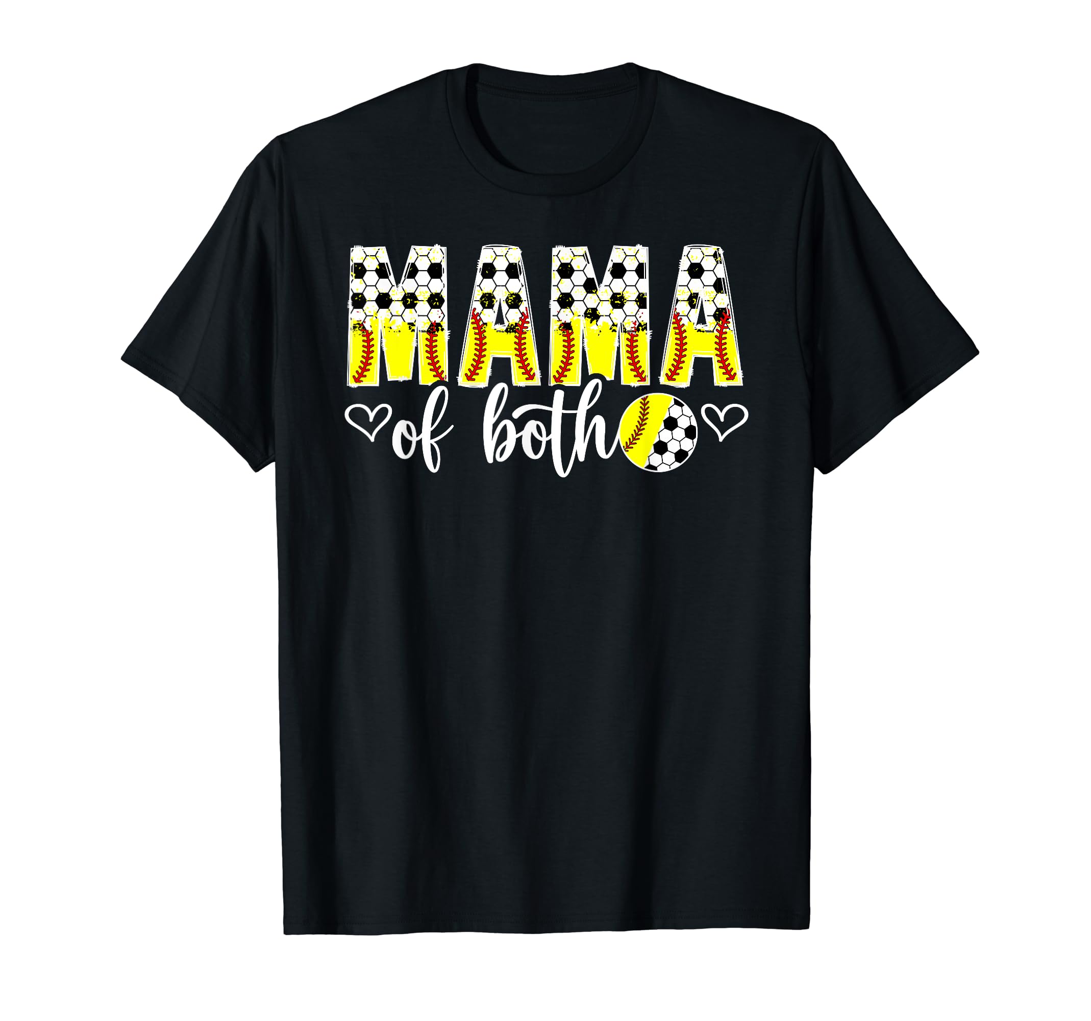 Mama Both Softball Soccer Mom T-Shirt - Casual Everyday Wear Men Women - T-Shirt, Sweatshirt, Hoodie
