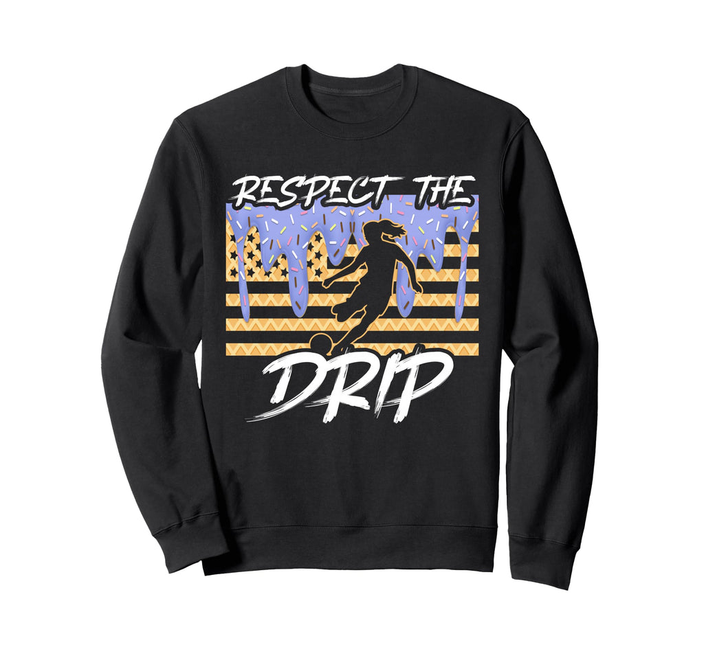 Soccer Drip Dripping Ice Cream Sweatshirt - Aesthetic Graphic for Adults - T-Shirt, Sweatshirt, Hoodie